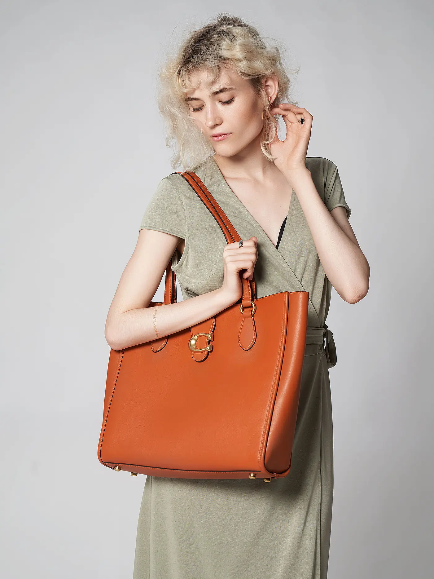 COACH | Ledertasche - Shopper TABBY | camel