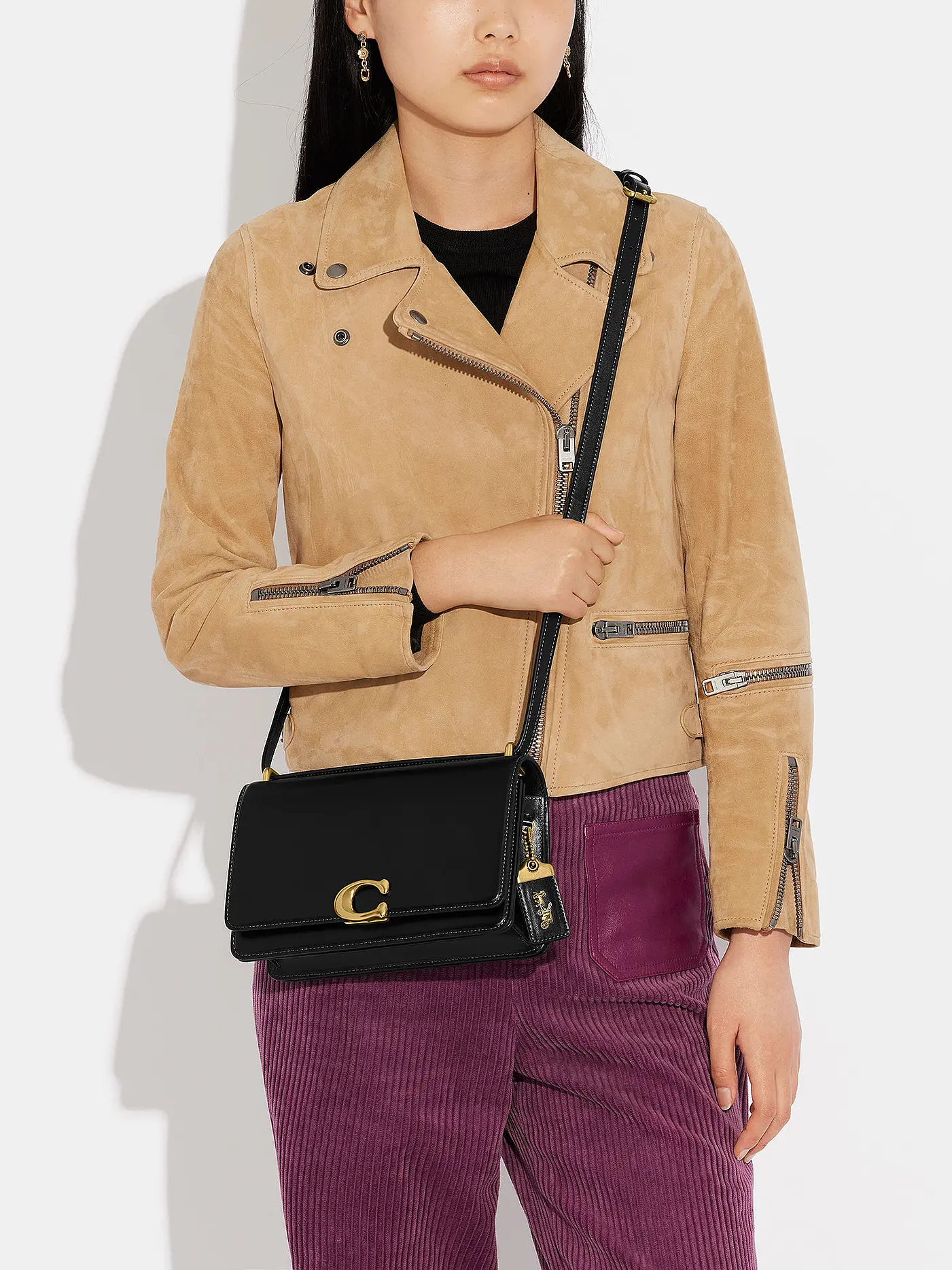 COACH | Ledertasche - Umhängetasche BANDIT  | schwarz