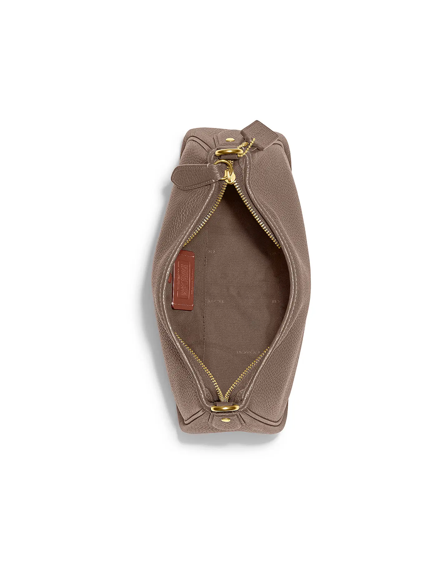COACH | Ledertasche - Umhängetasche CARY | grau