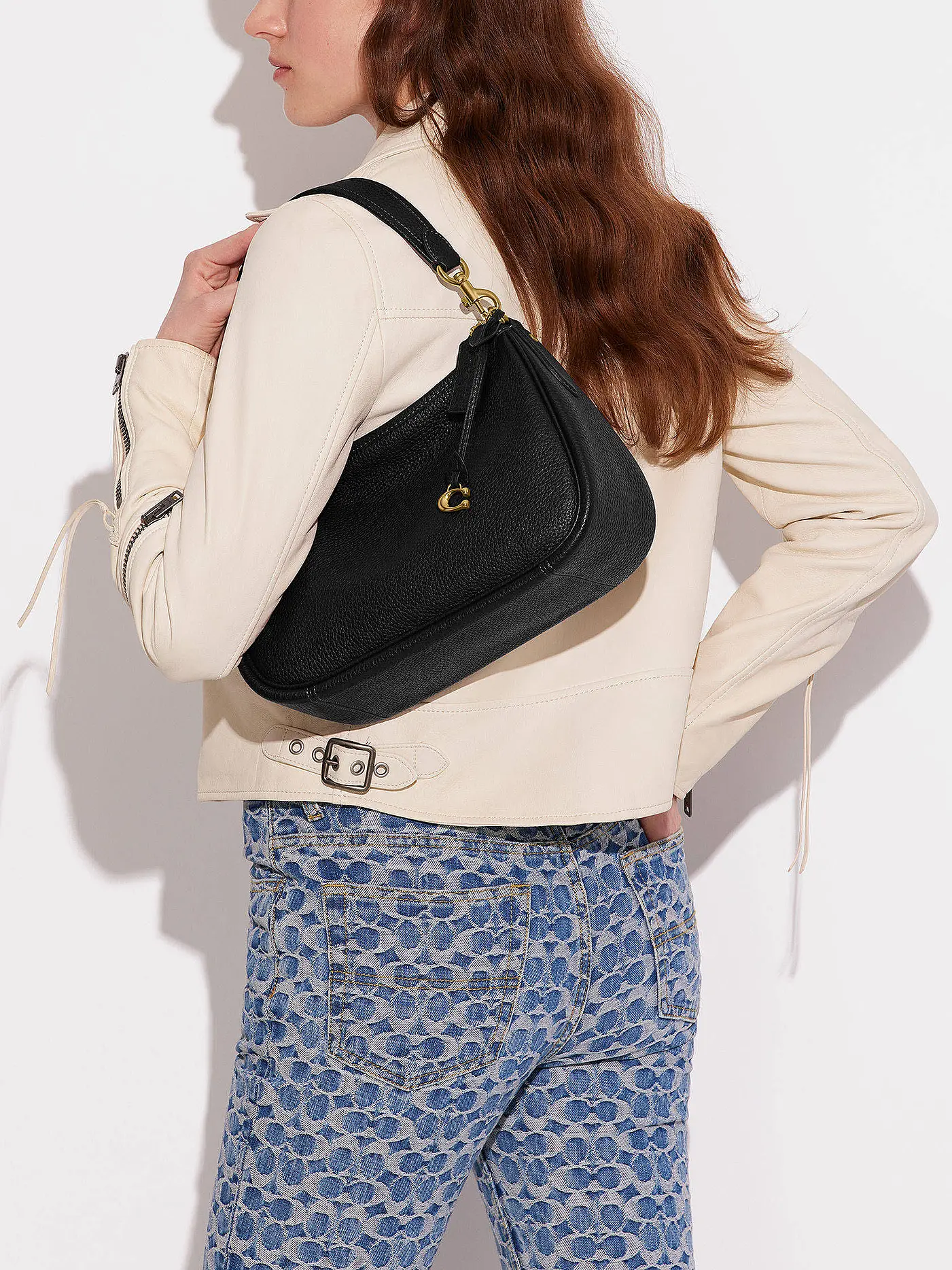 COACH | Ledertasche - Umhängetasche CARY | schwarz