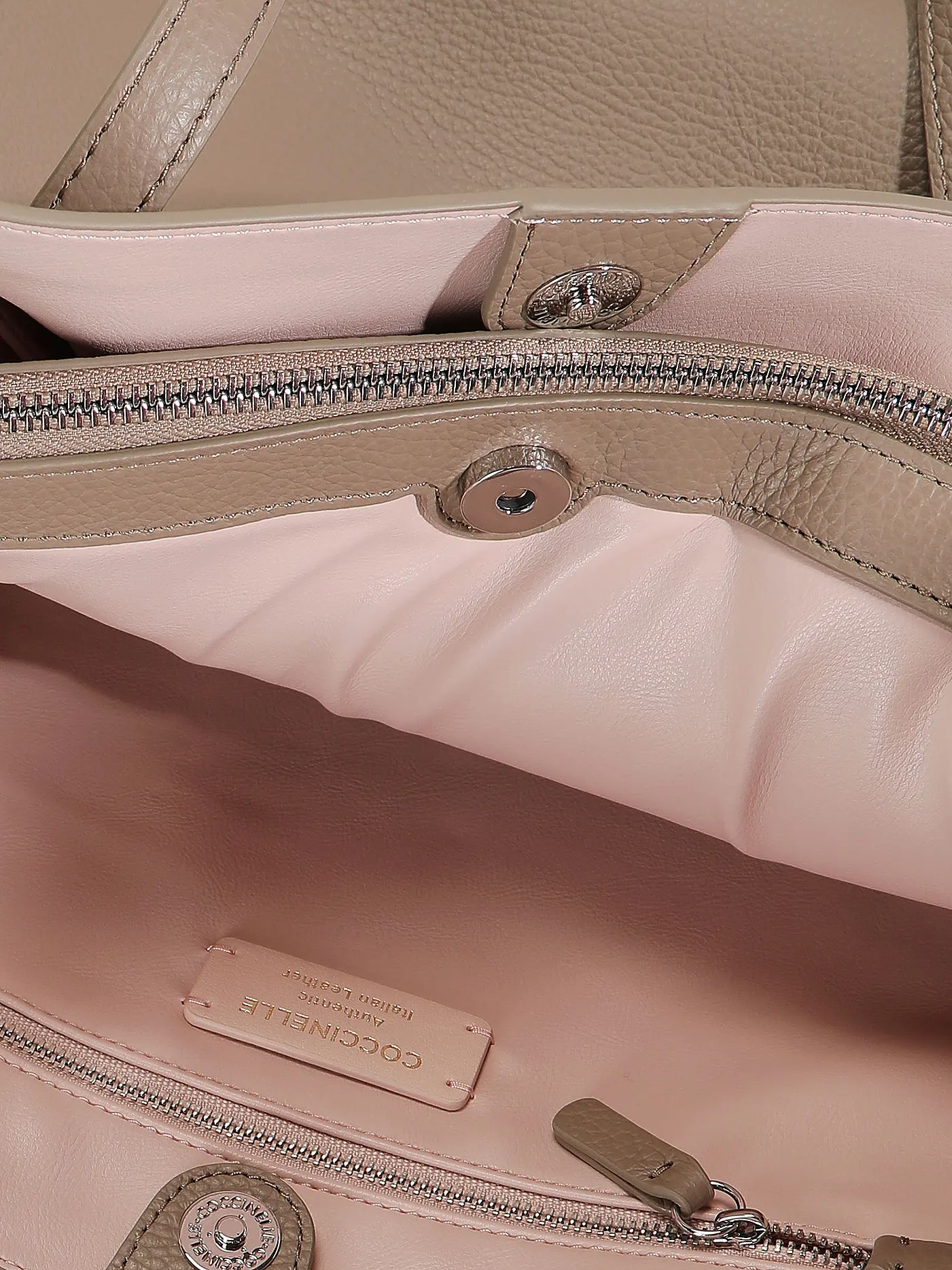COCCINELLE | Ledertasche - Henkeltasche COCCINELLESWAP  | beige