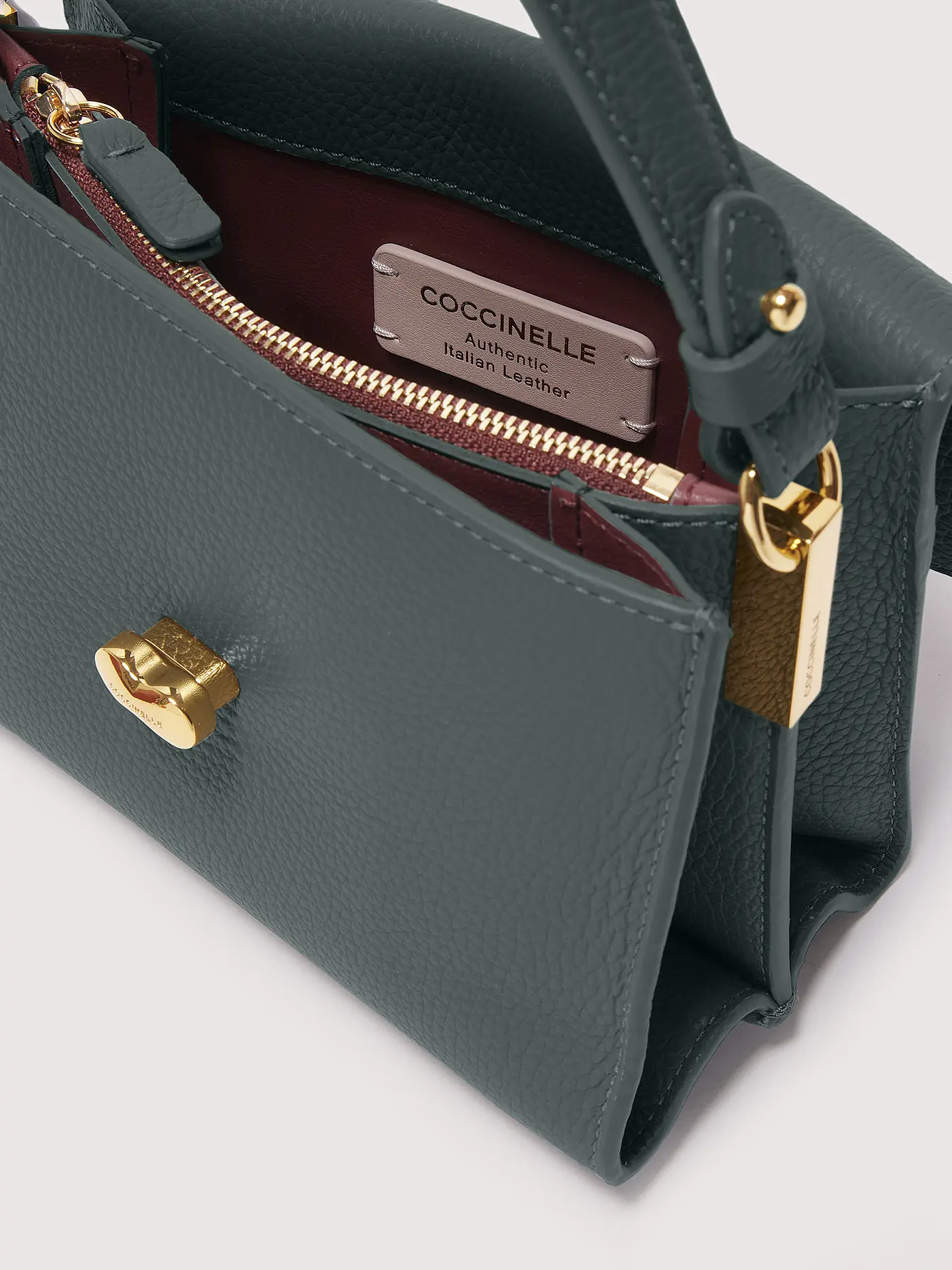 COCCINELLE | Ledertasche - Mini Bag COCCINELLEBINXIE | petrol
