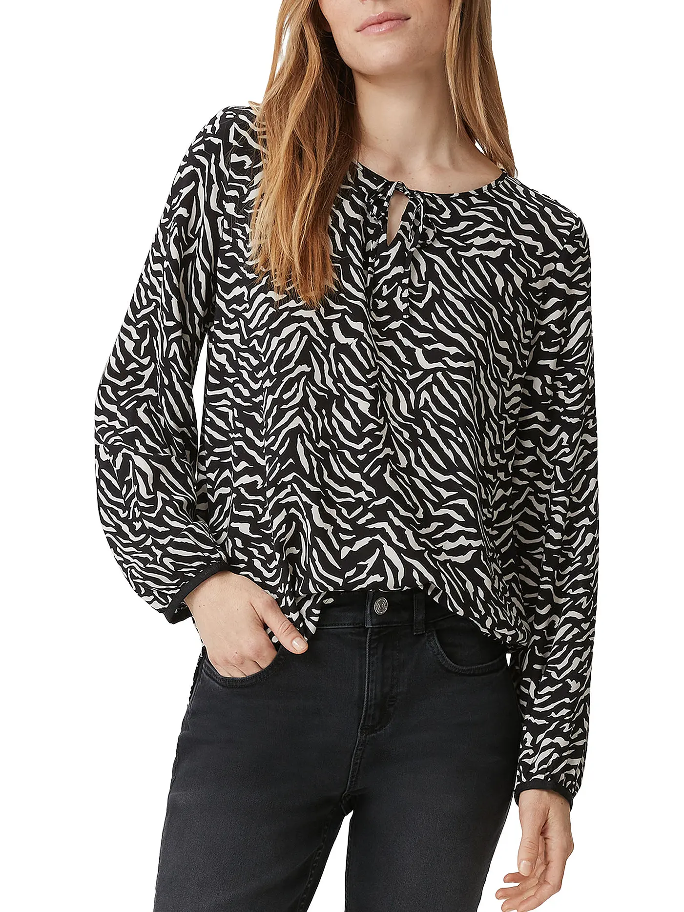 COMMA IDENTITY | Bluse | schwarz