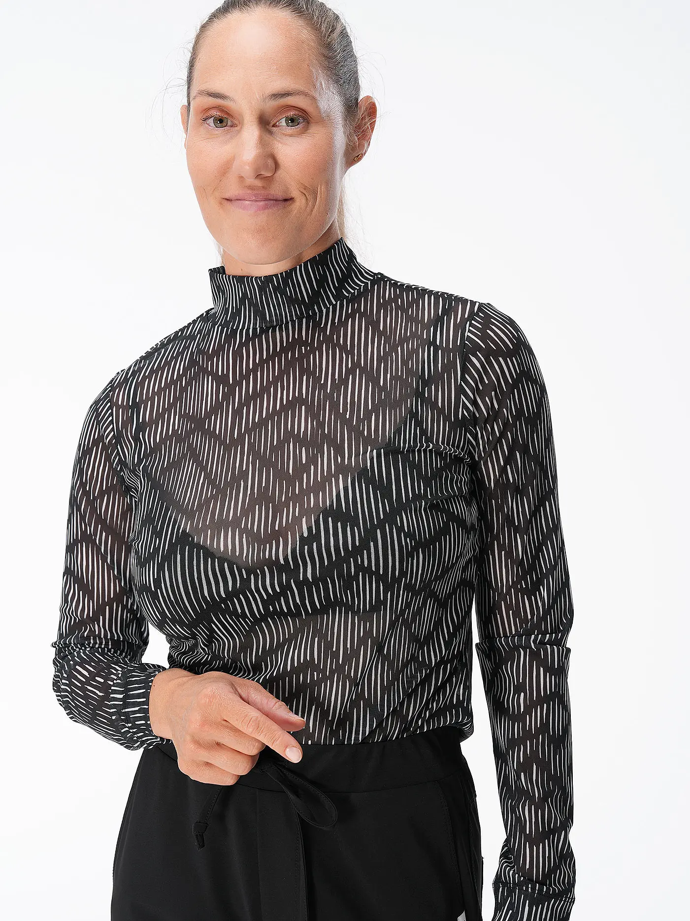 COMMA IDENTITY | Langarmshirt | schwarz