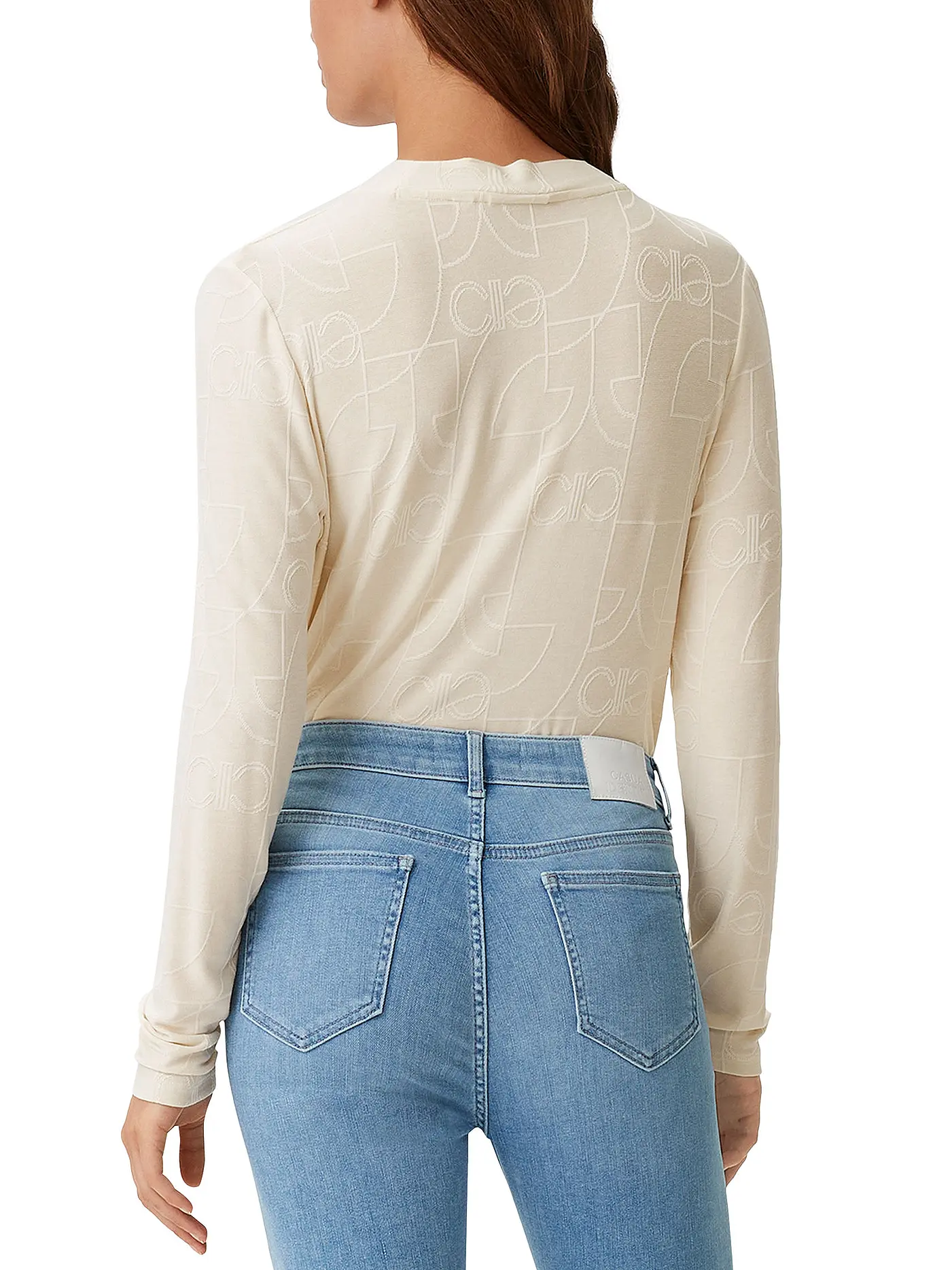 COMMA IDENTITY | Langarmshirt | beige