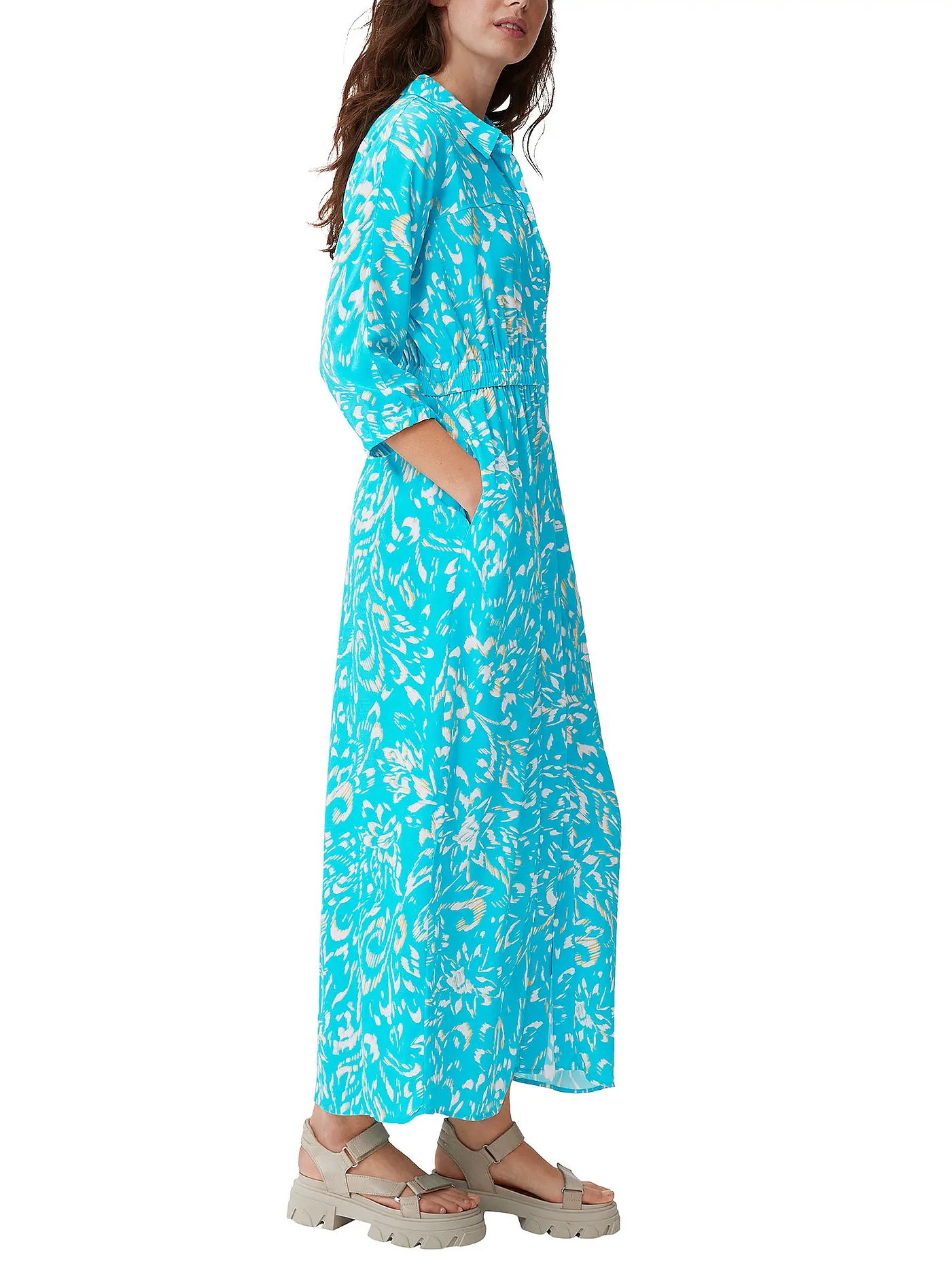 COMMA IDENTITY | Midikleid | blau