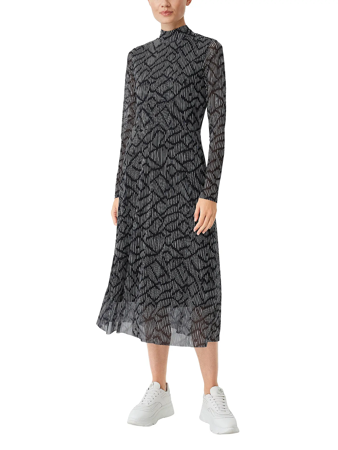 COMMA IDENTITY | Midikleid | schwarz