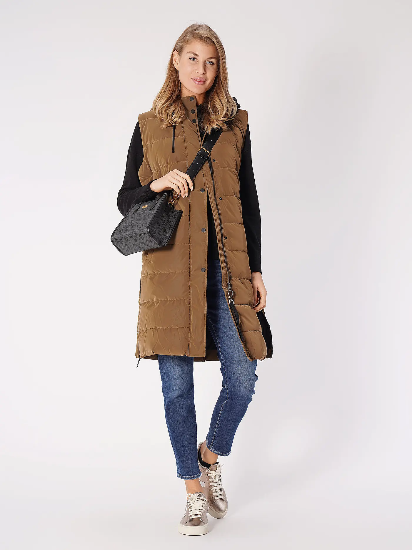 COMMA IDENTITY | Steppgilet  | braun