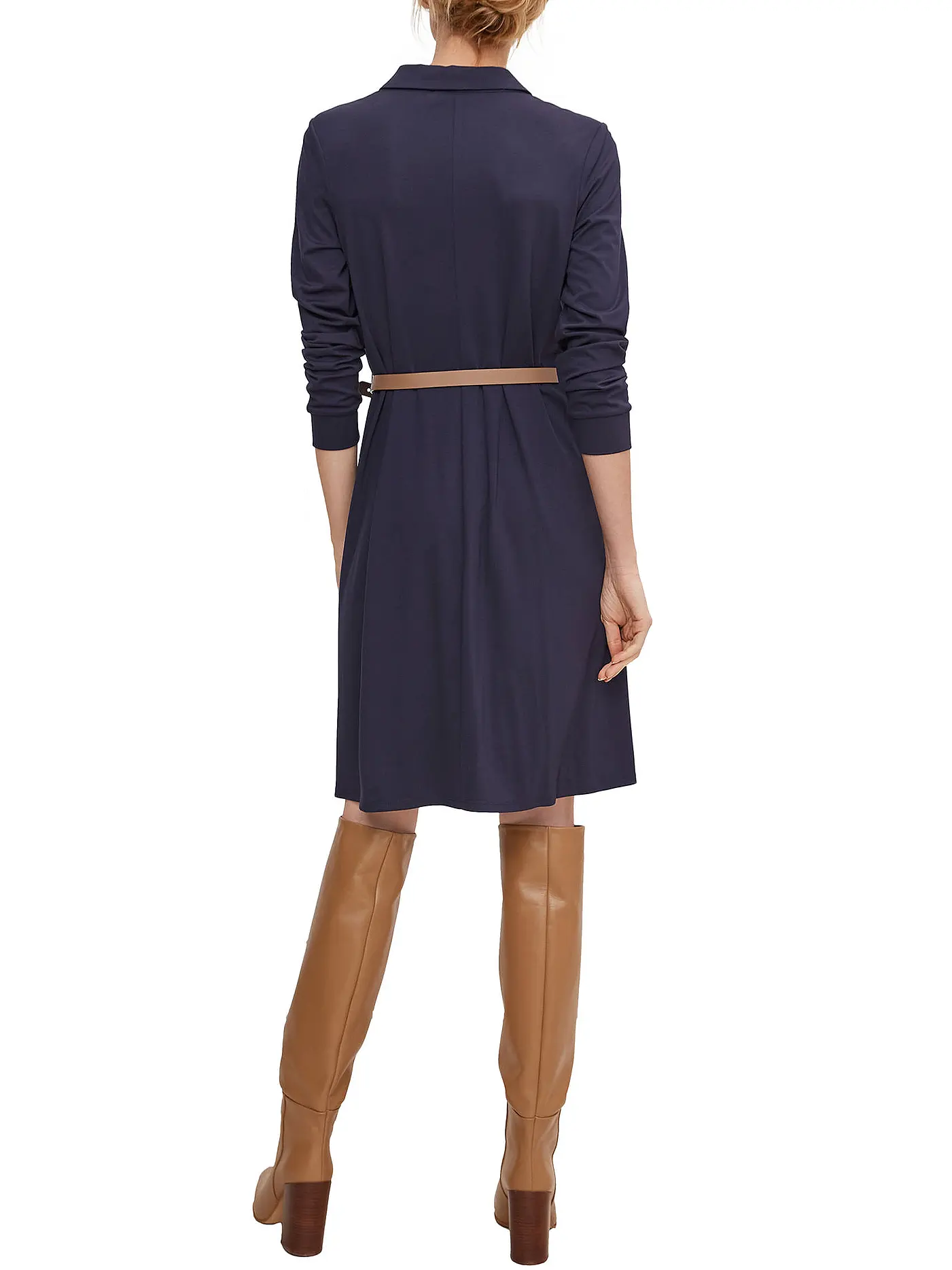 COMMA | Hemdblusenkleid | blau