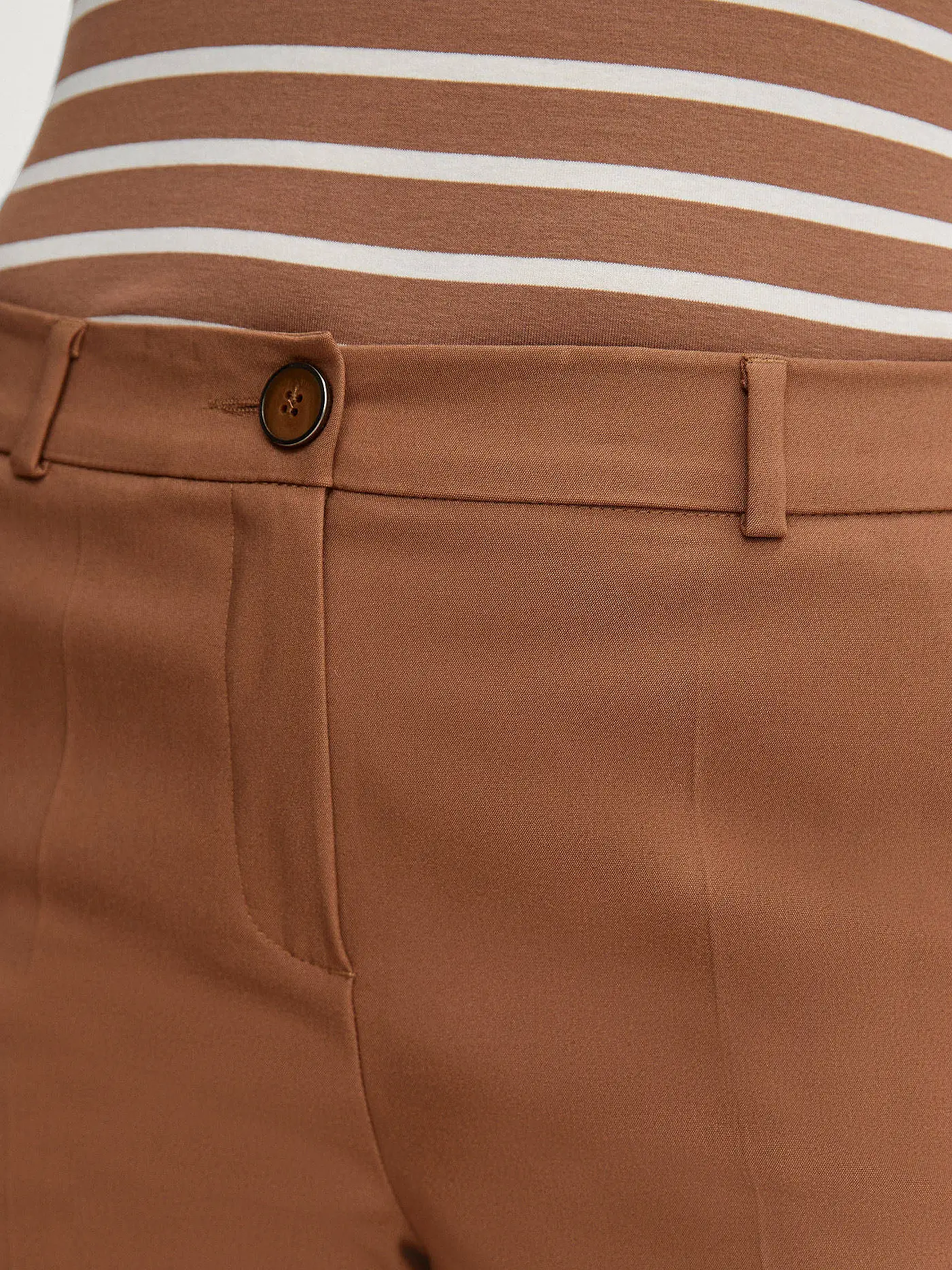 COMMA | Hose Slim Fit 7/8 | braun