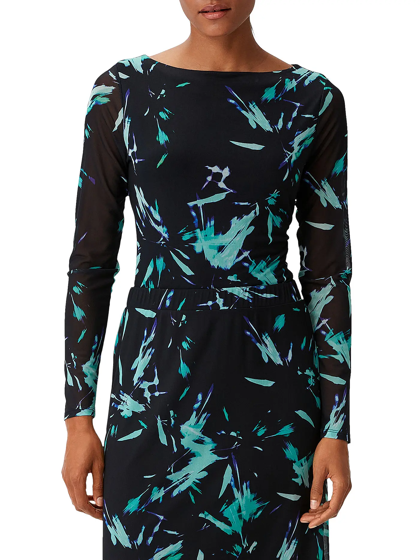 COMMA | Langarmshirt | schwarz