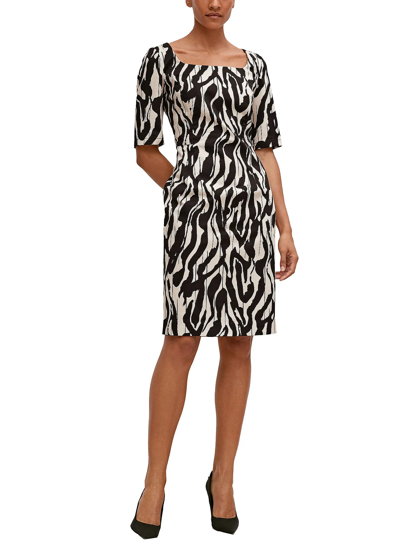 COMMA | Minikleid | schwarz