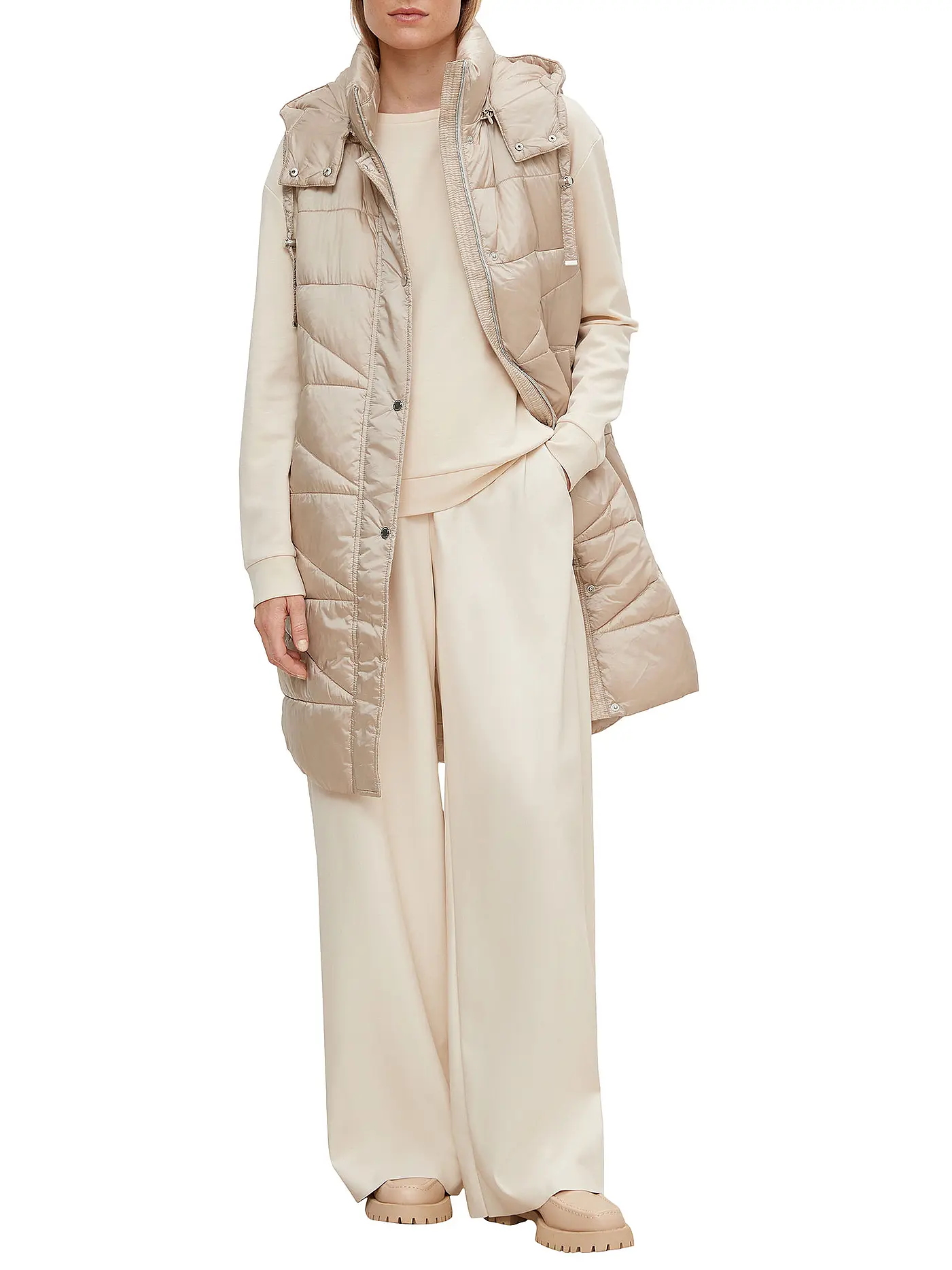 COMMA | Steppgilet | creme