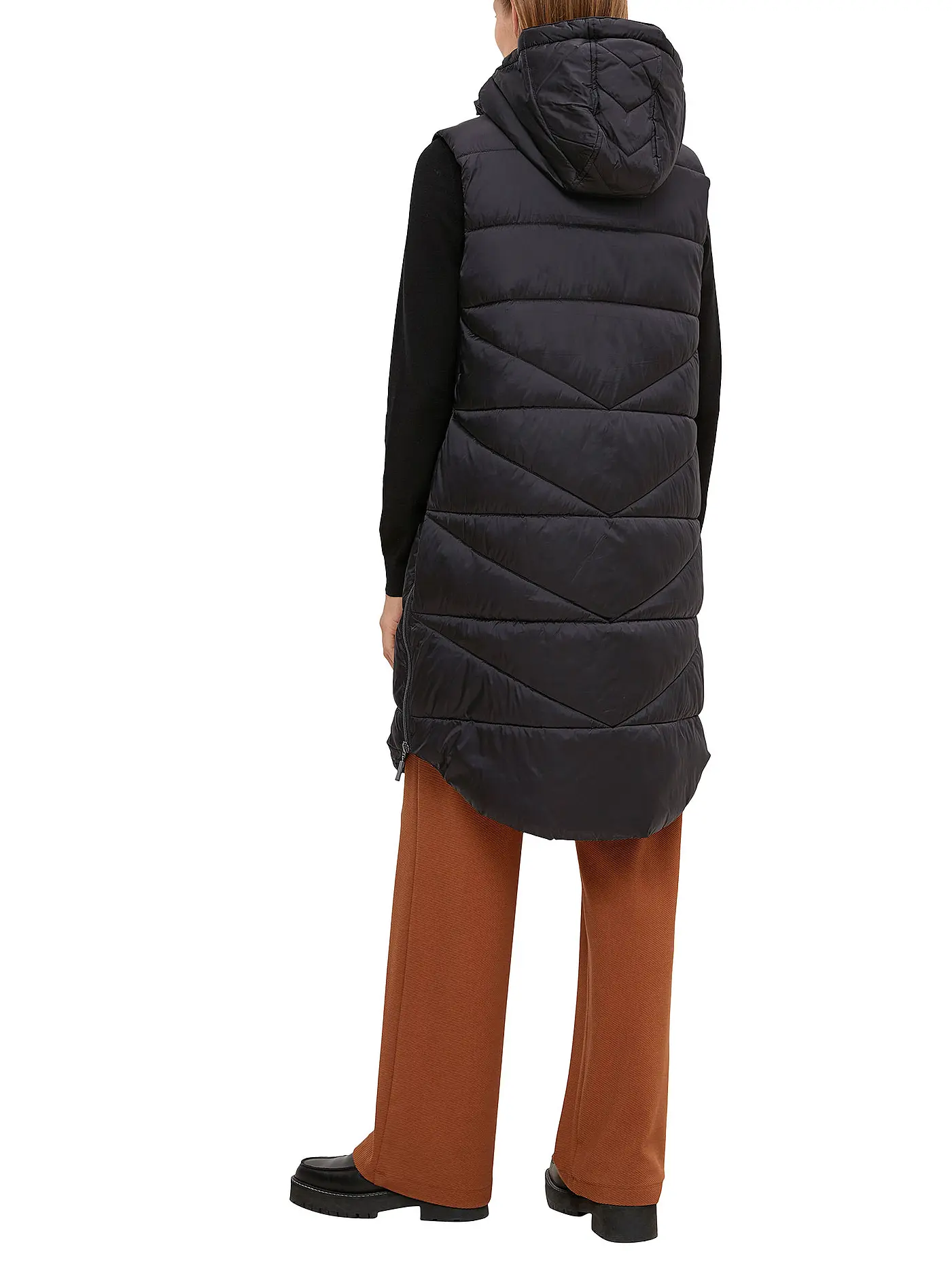 COMMA | Steppgilet | schwarz