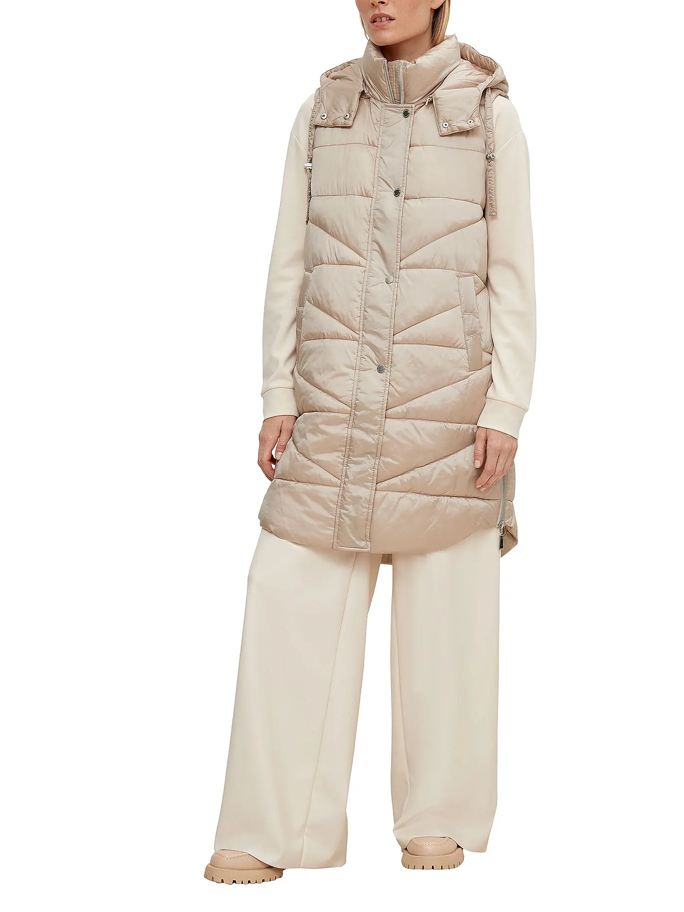 COMMA | Steppgilet | creme