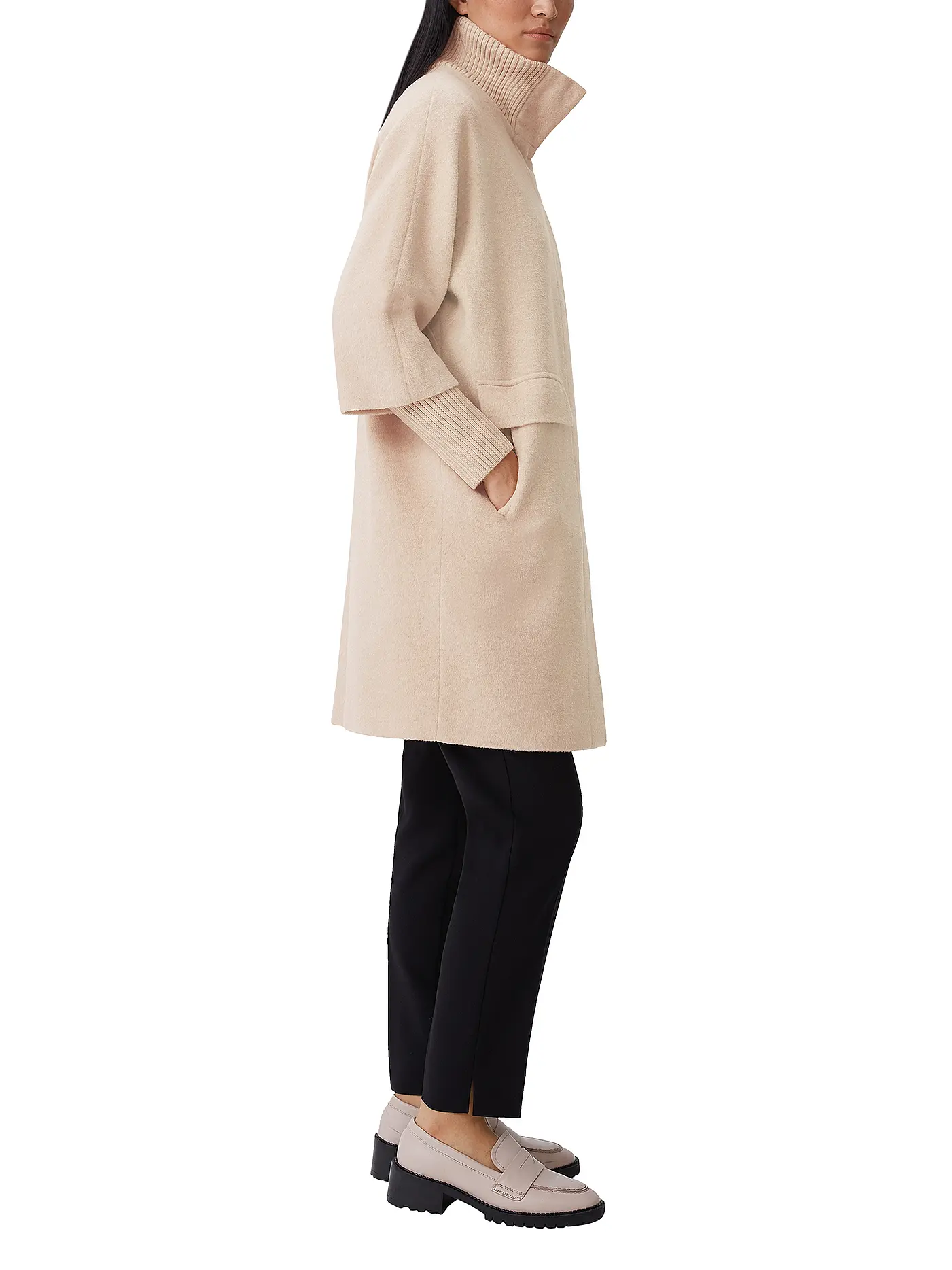 COMMA | Wollmantel | beige