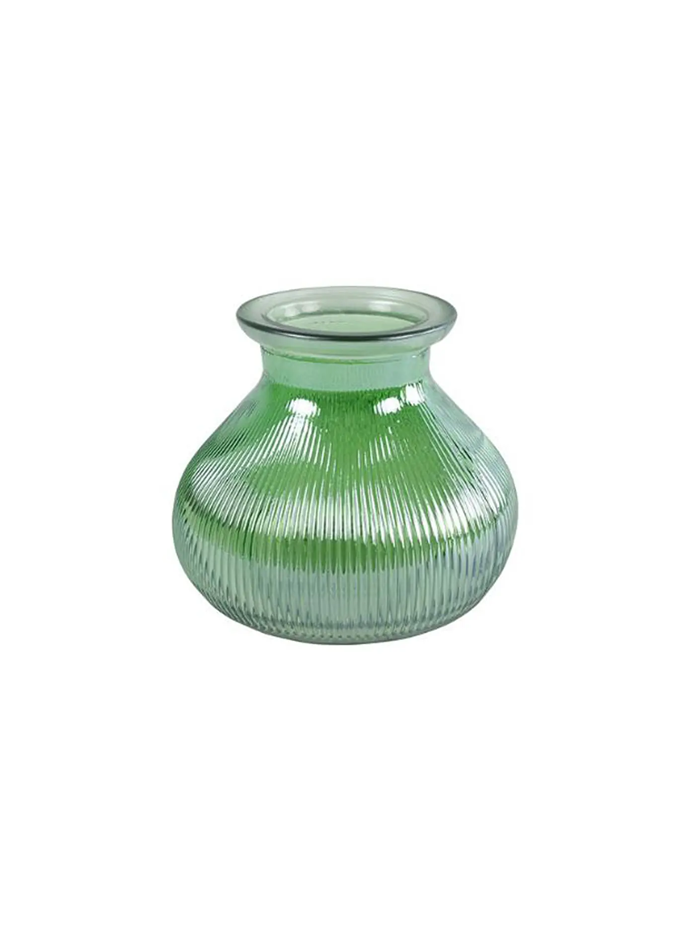 COUNTRYFIELD | Vase rund CORRY L 15x12cm Grün | grün