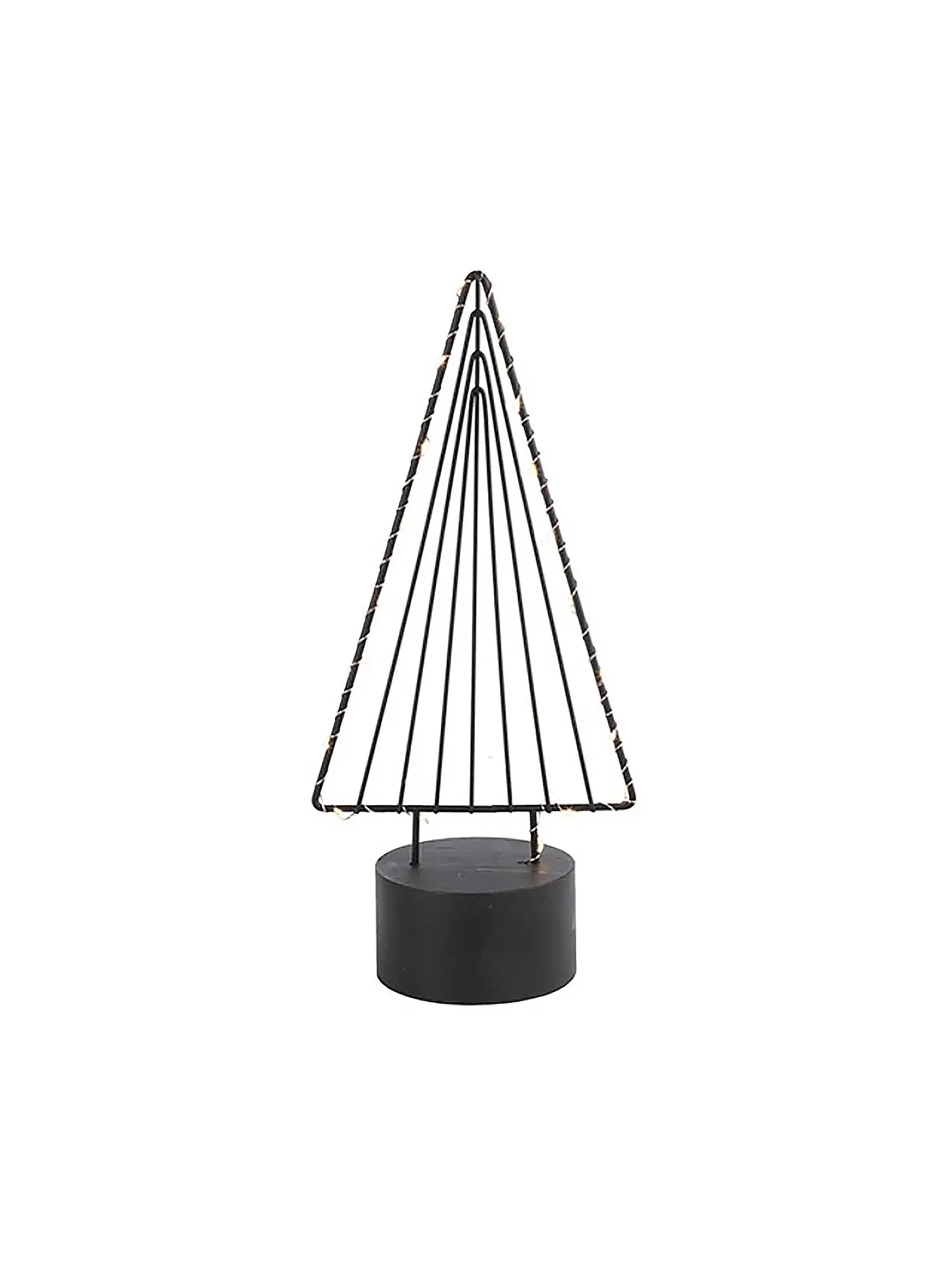 COUNTRYFIELD | Weihnachtsbeleuchtung Baum LED STEFANO Large 9 x 15 x 32cm Schwarz | schwarz