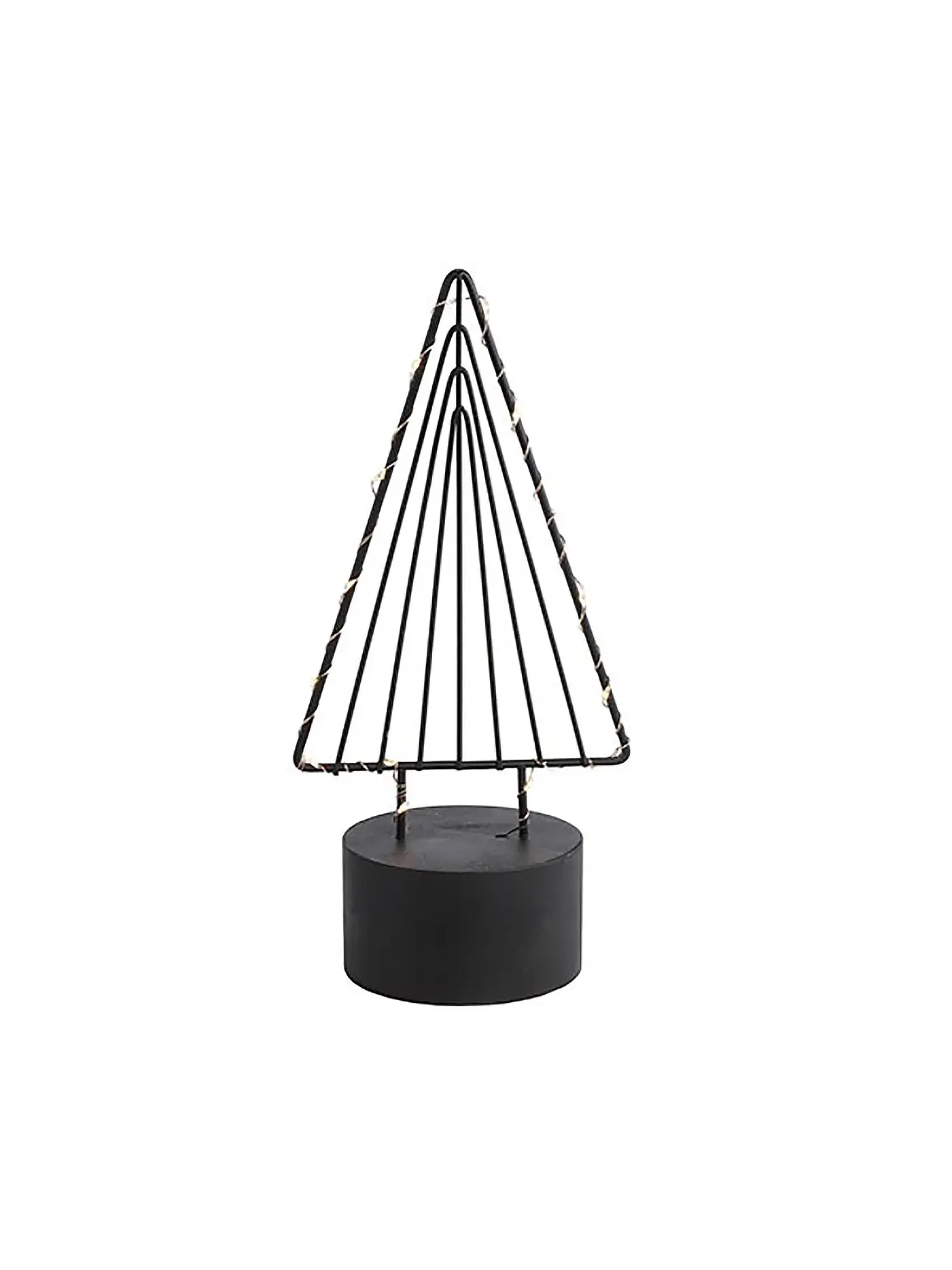 COUNTRYFIELD | Weihnachtsbeleuchtung Baum LED STEFANO Small 9 x 13 x 27cm Schwarz | schwarz
