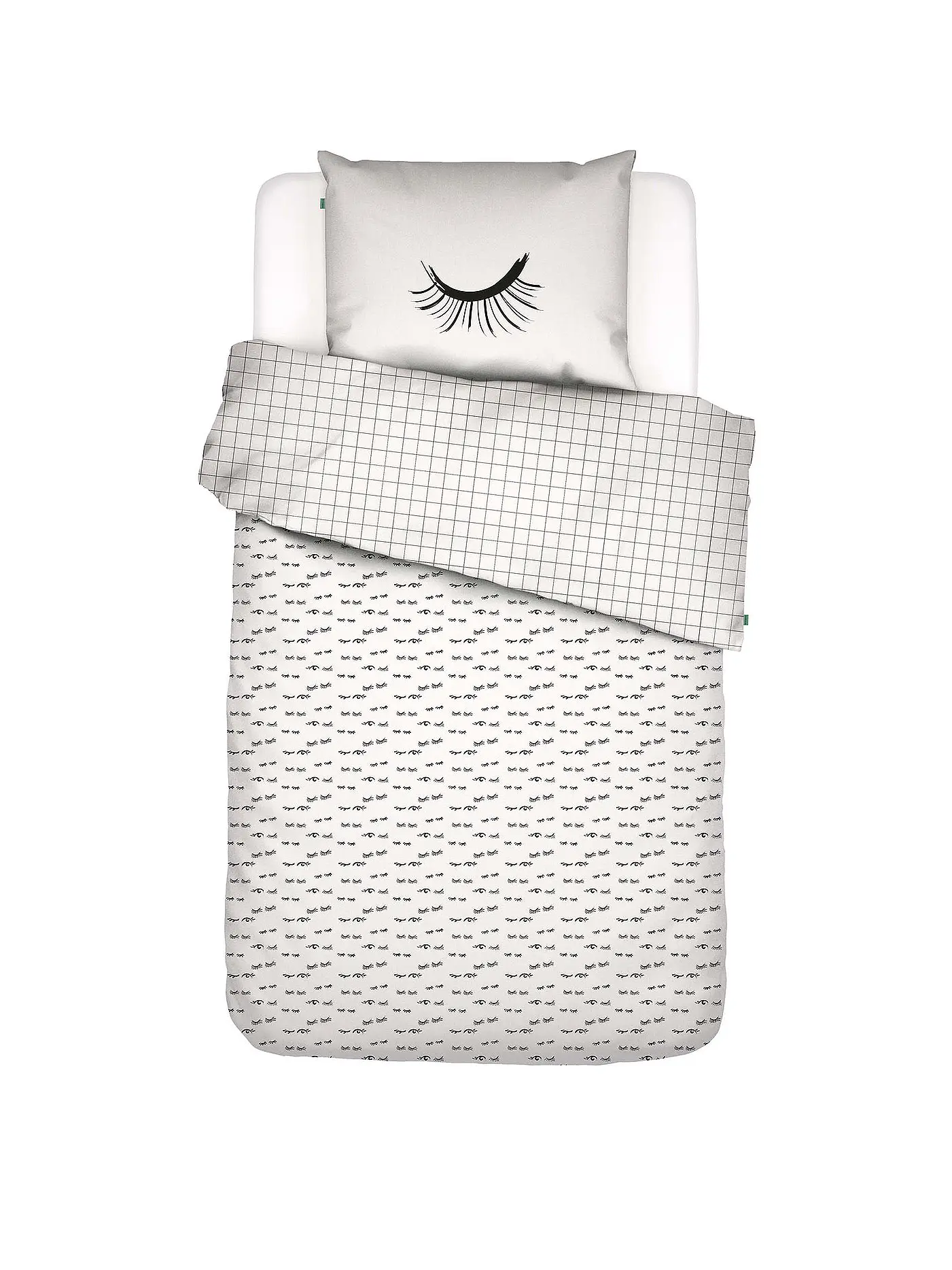 COVERS & CO | Bettwäsche Eyecatcher 70x90cm / 140x200cm  | weiss