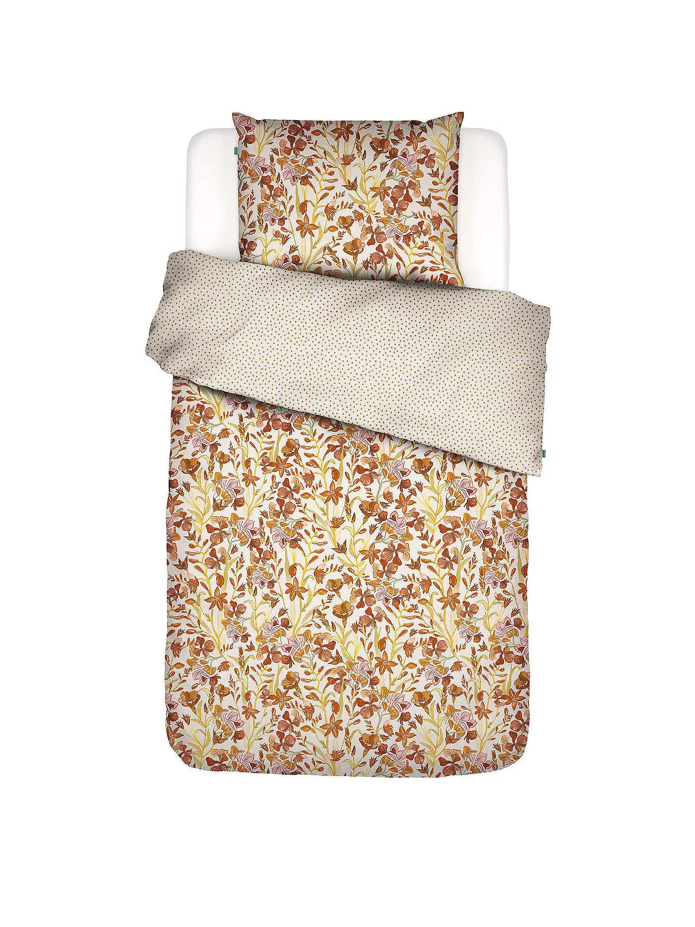 COVERS & CO | Bettwäsche Floral Fiesta 70x90cm / 140x200cm  | orange