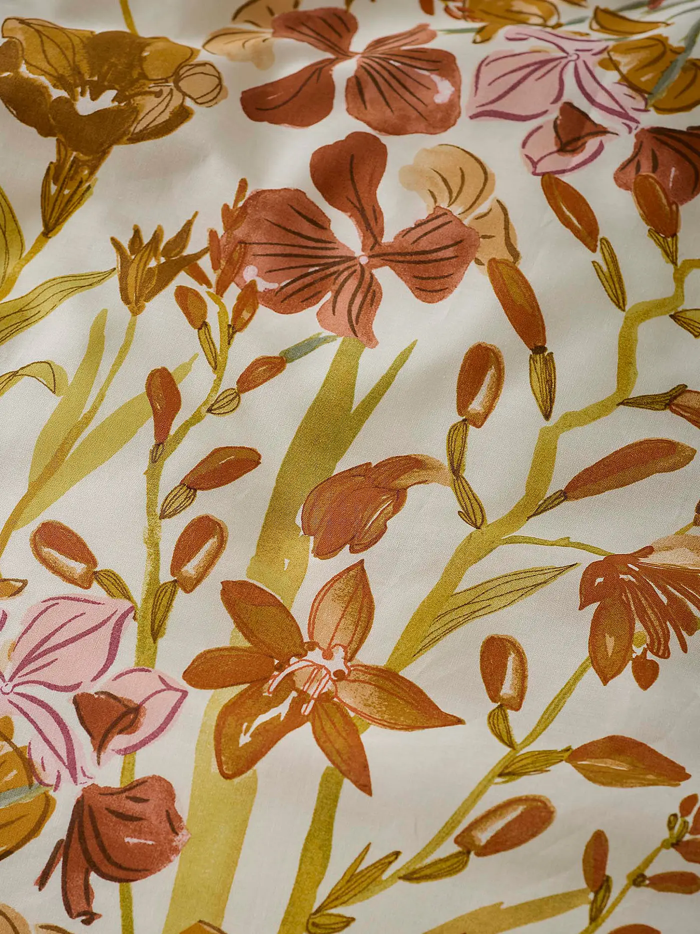 COVERS & CO | Bettwäsche Floral Fiesta 70x90cm / 140x200cm  | orange