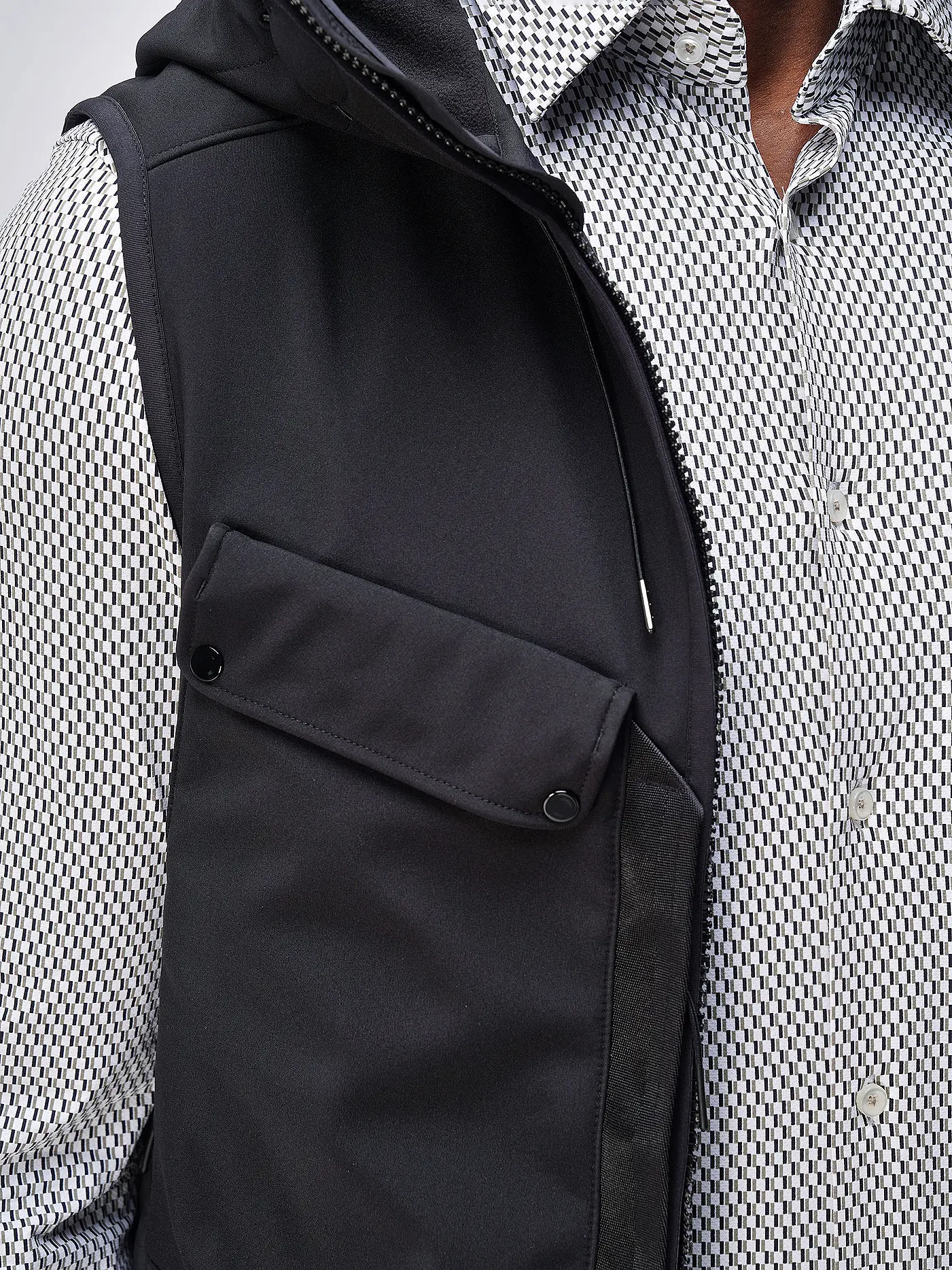 CP COMPANY | Hybridgilet | schwarz