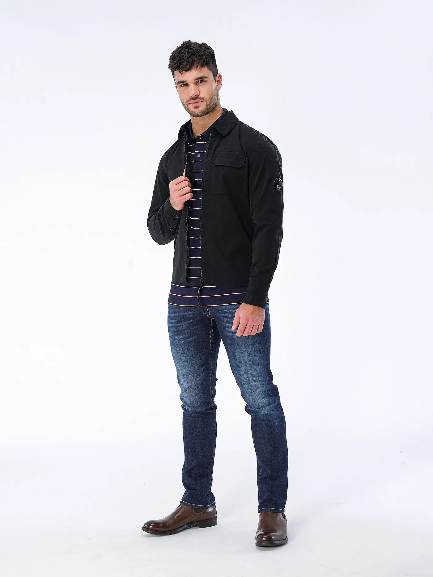 CP COMPANY | Overshirt GARBADINE  | schwarz