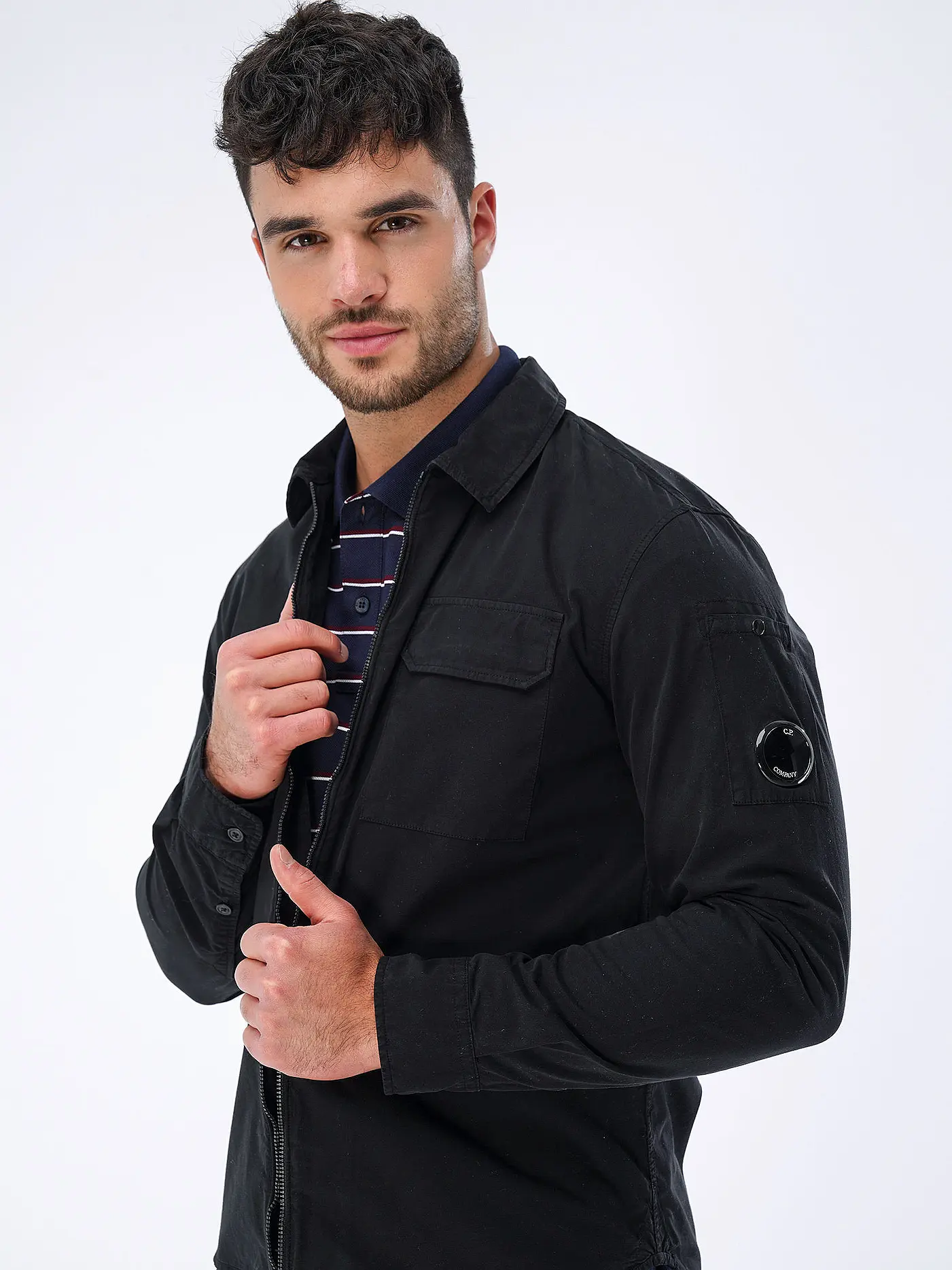 CP COMPANY | Overshirt GARBADINE  | schwarz
