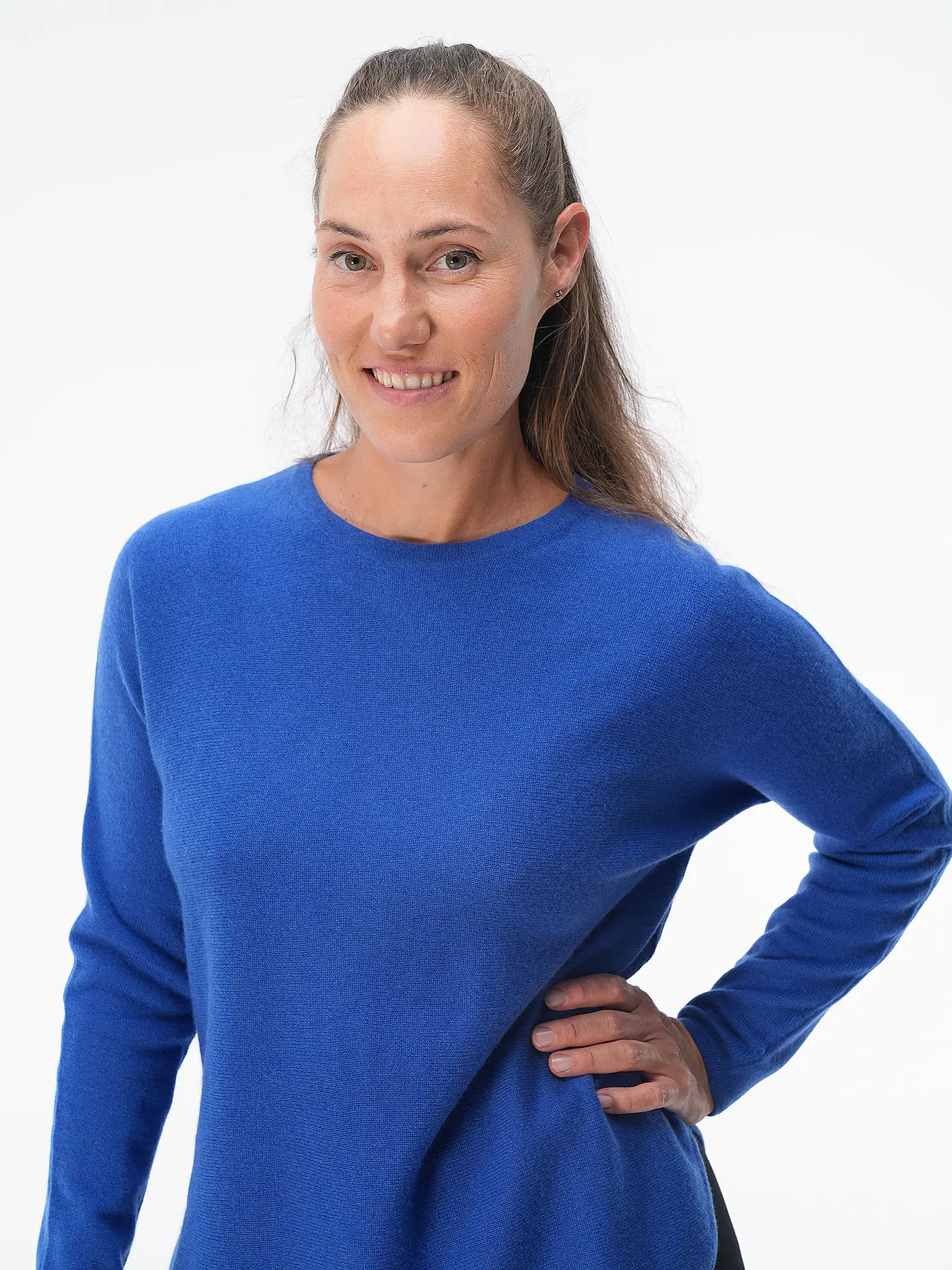 DAVIDA | Kaschmirpullover  | blau