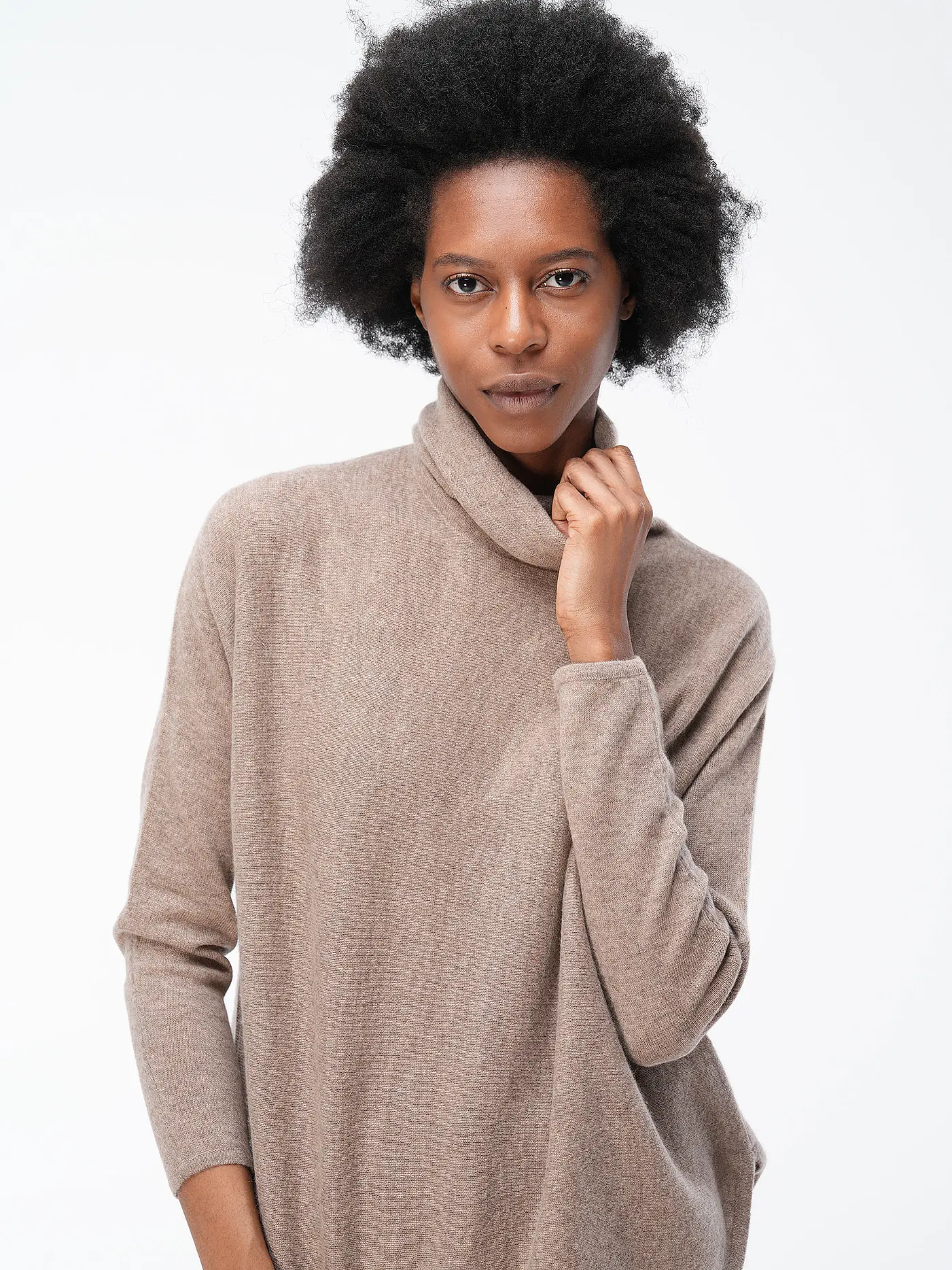 DAVIDA | Kaschmirpullover  | beige