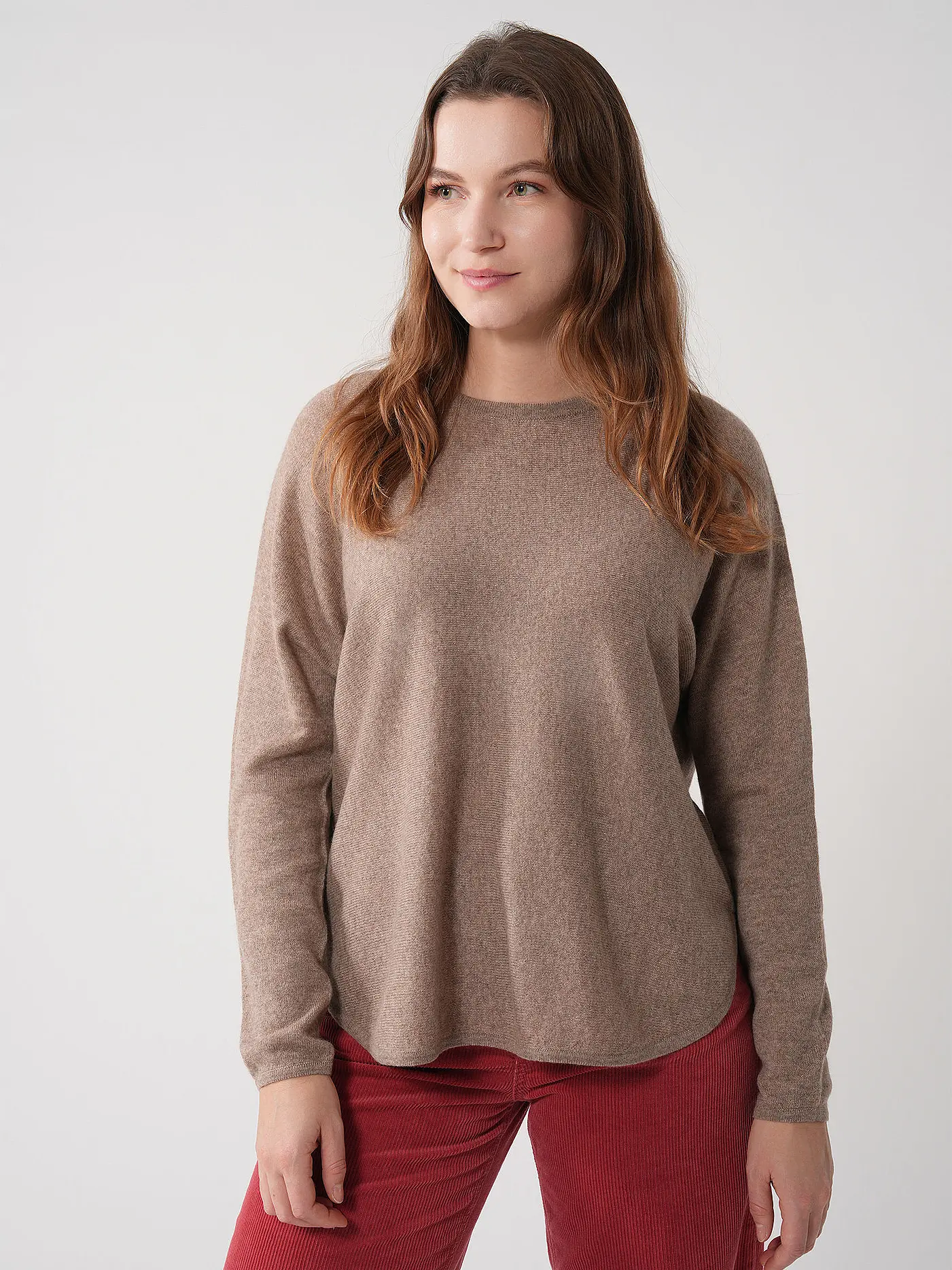 DAVIDA | Kaschmirpullover | braun