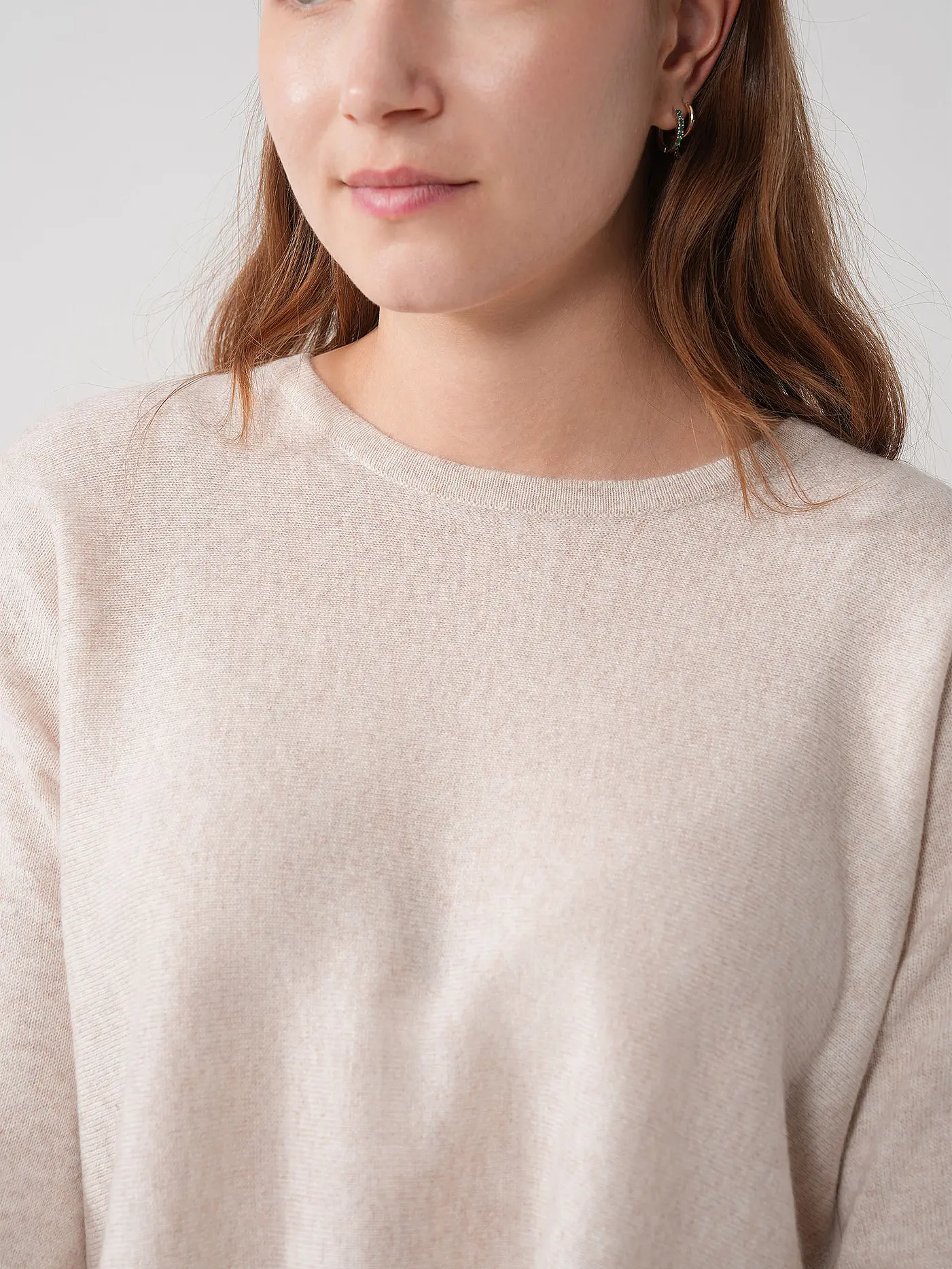 DAVIDA | Kaschmirpullover | beige