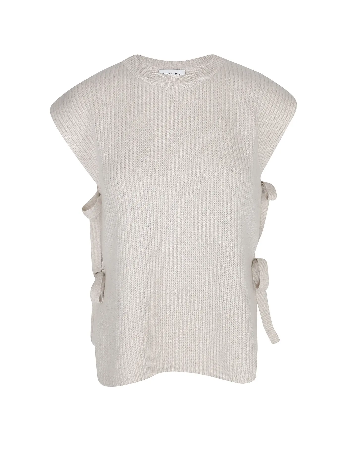 DAVIDA | Kaschmirpullunder  | beige