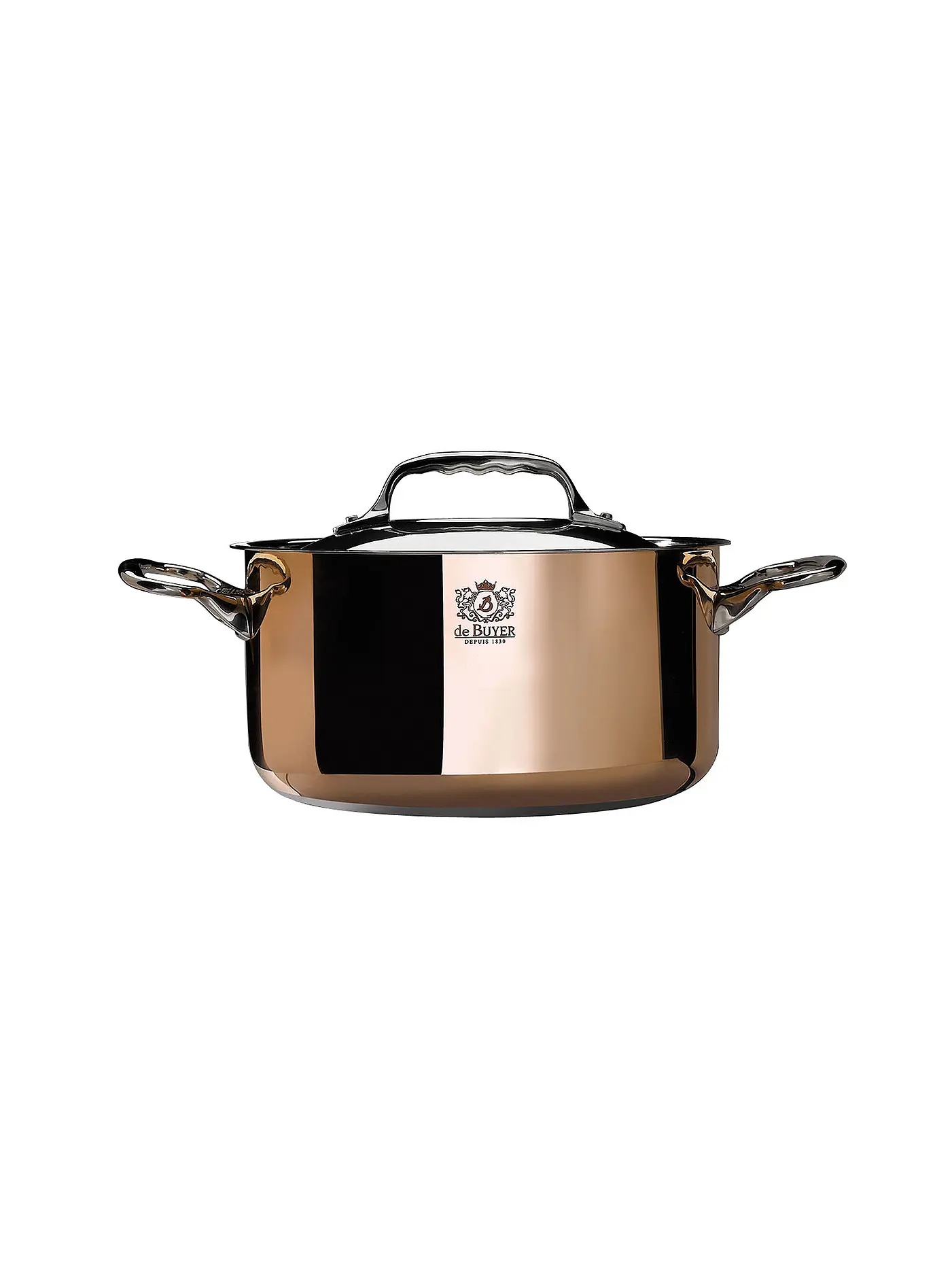 DE BUYER | Kochtopf "Prima Matera" 16cm 1,8l (Kupfer) | braun