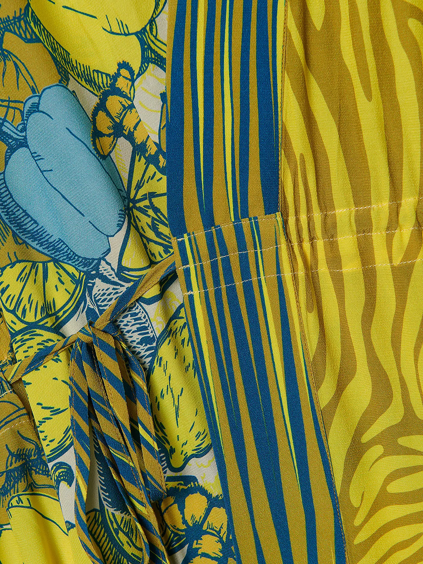 DELICATELOVE | Kleid - Kimono SASA | gelb