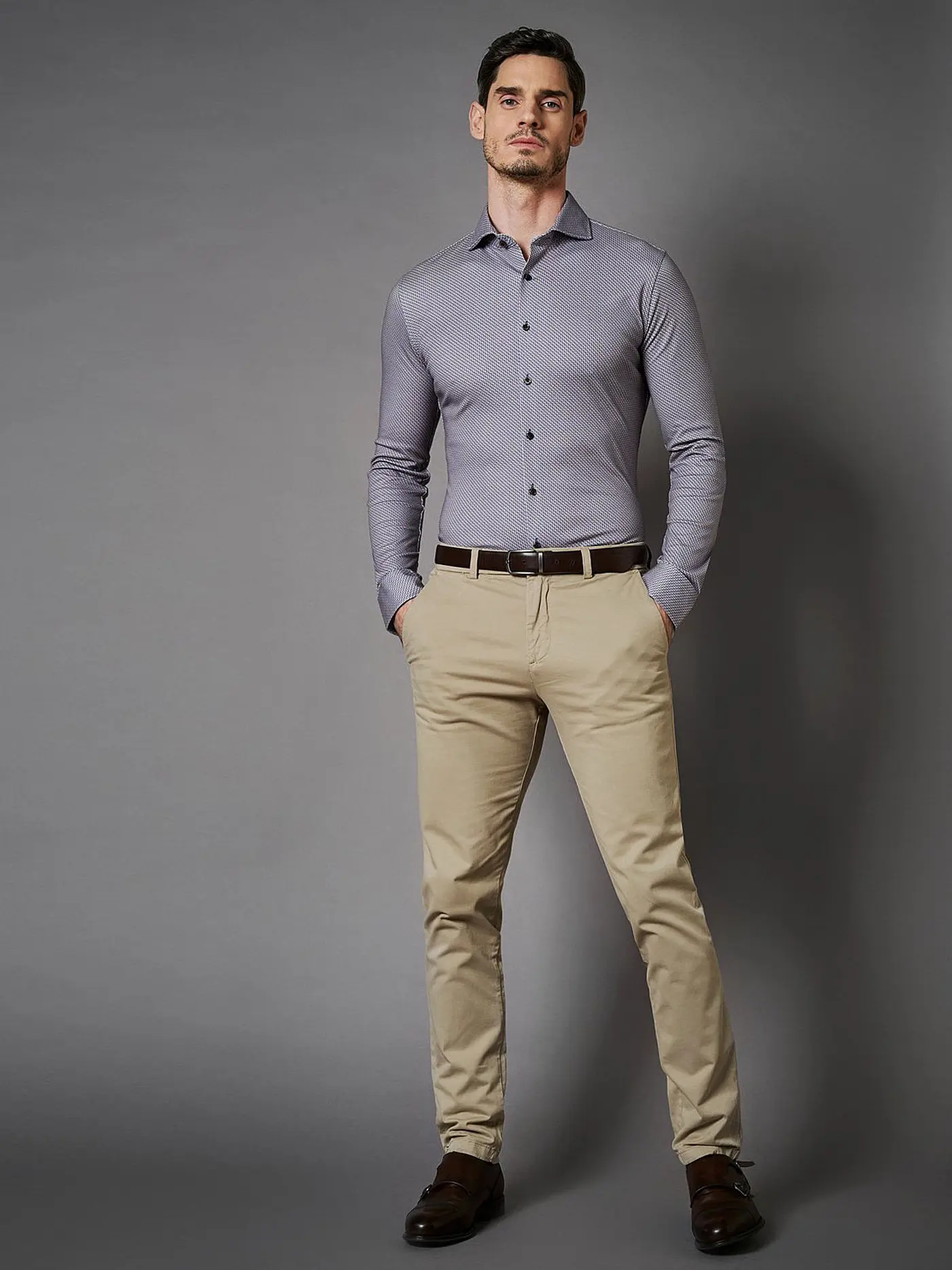 DESOTO | Hemd Slim Fit  | blau