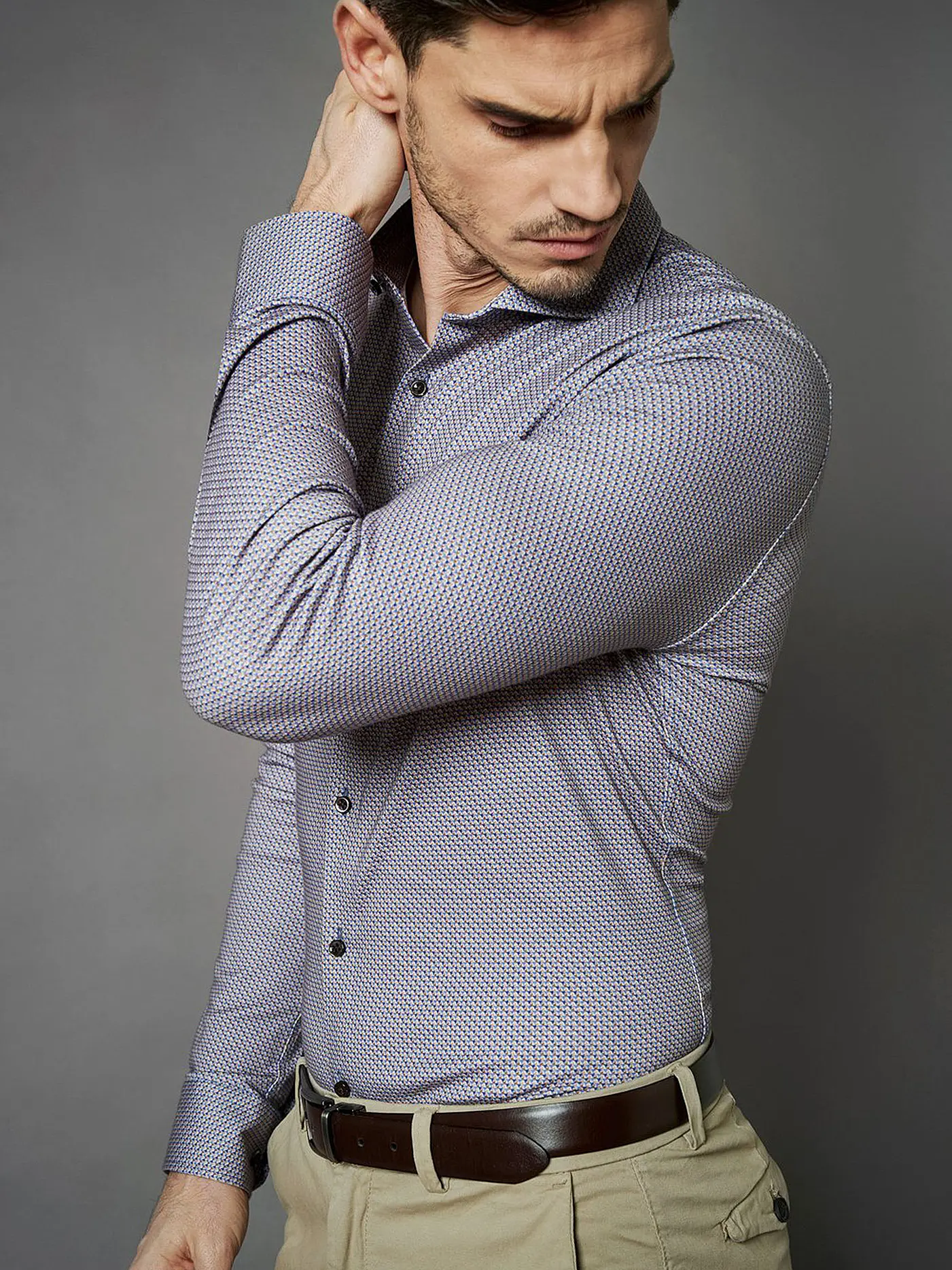 DESOTO | Hemd Slim Fit  | blau