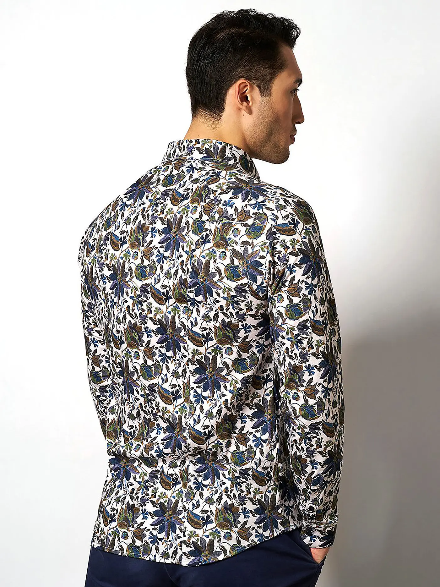 DESOTO | Jerseyhemd Slim Fit | blau