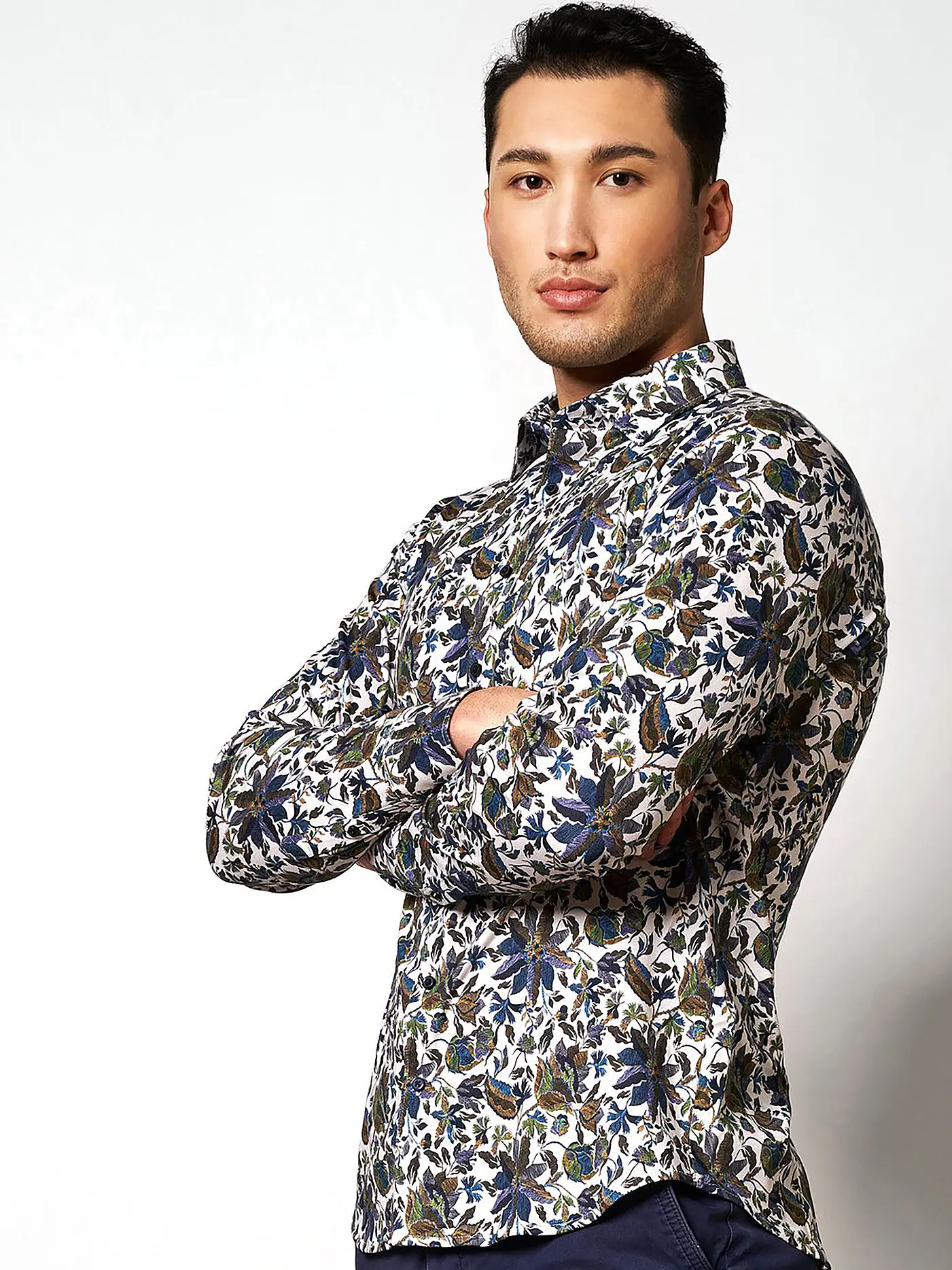 DESOTO | Jerseyhemd Slim Fit | blau