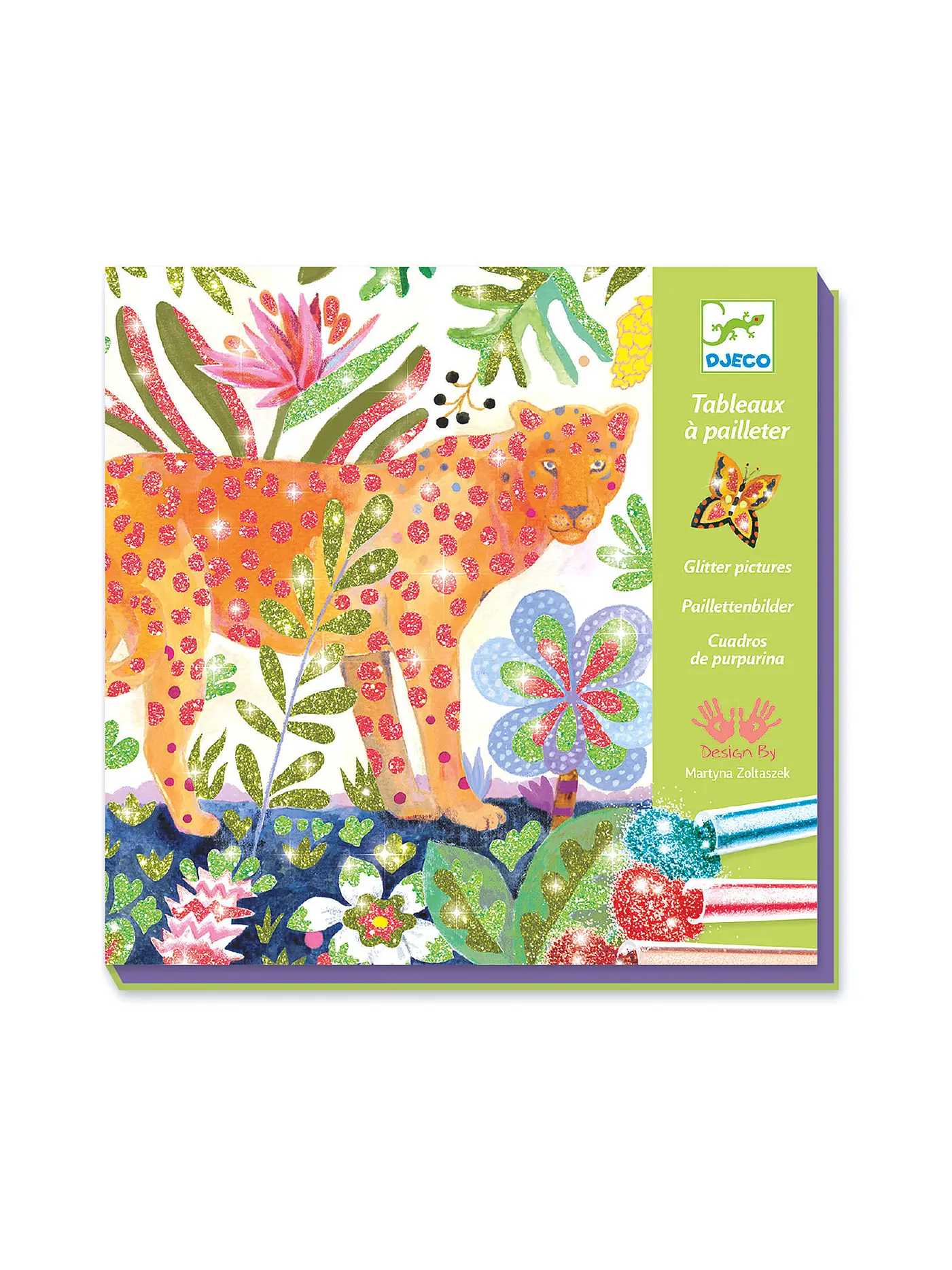 DJECO | Kreativset - Glitzerbilder "Tropico" | keine Farbe