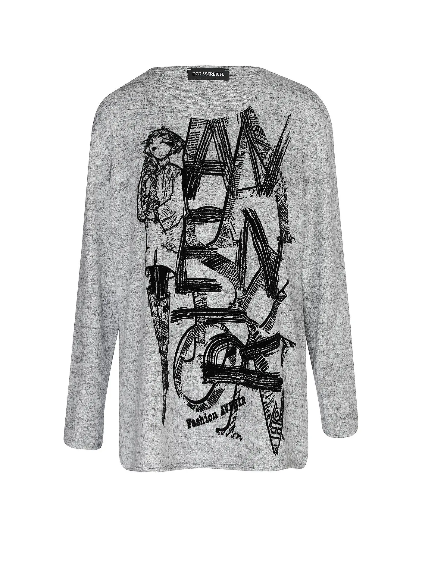 DORIS STREICH | Langarmshirt  | grau
