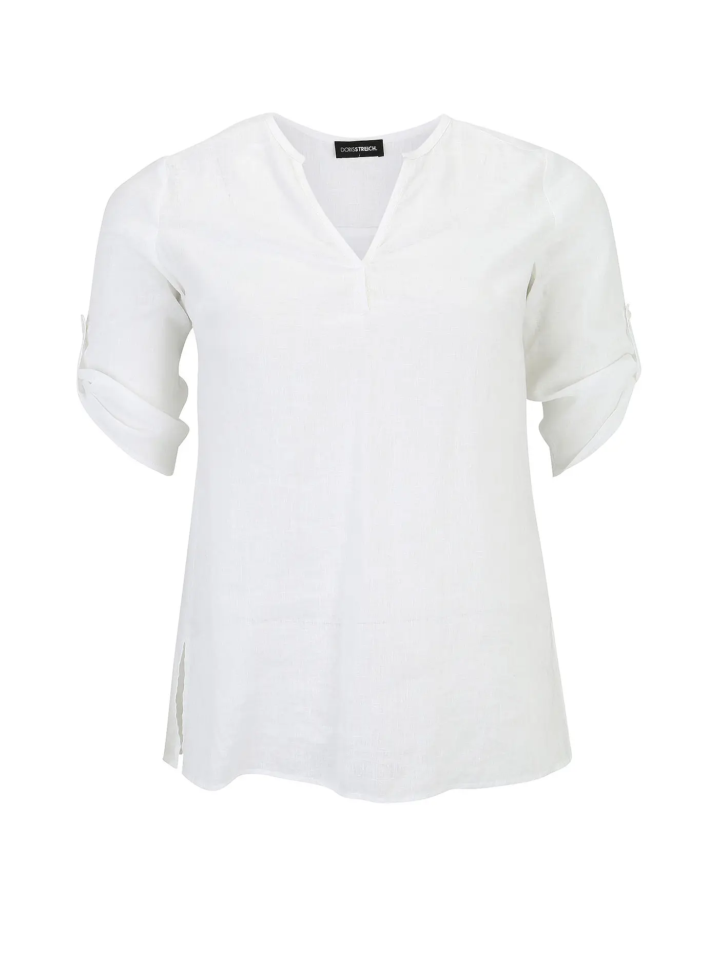 DORIS STREICH | Leinenbluse | weiss