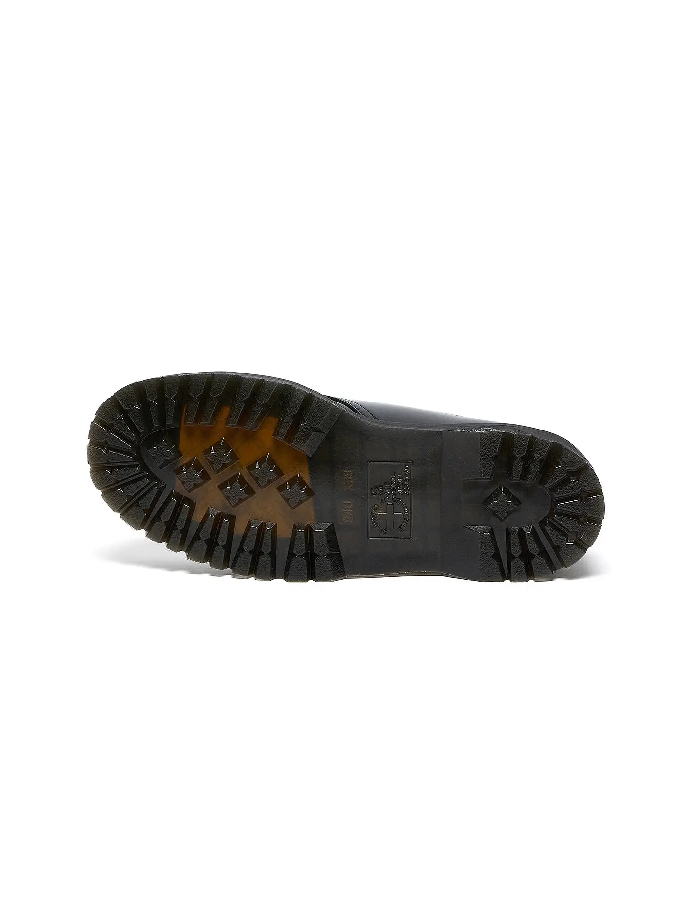 DR. MARTENS | Lack Plateau Schnürer 1461 Quad | schwarz