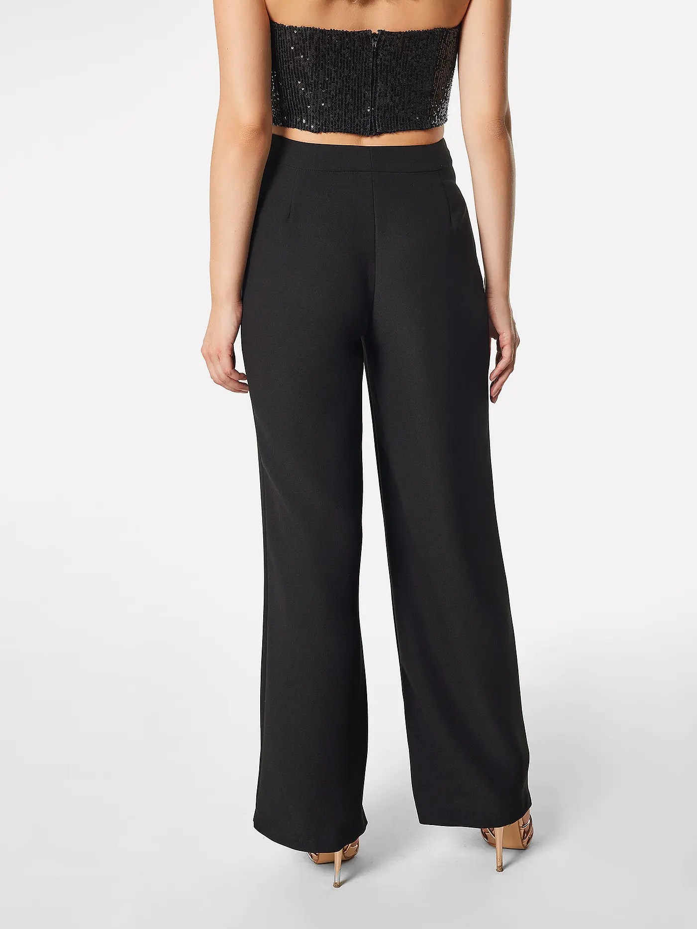 DRAGANA STANKOVIC | Hose CREPSATIN | schwarz