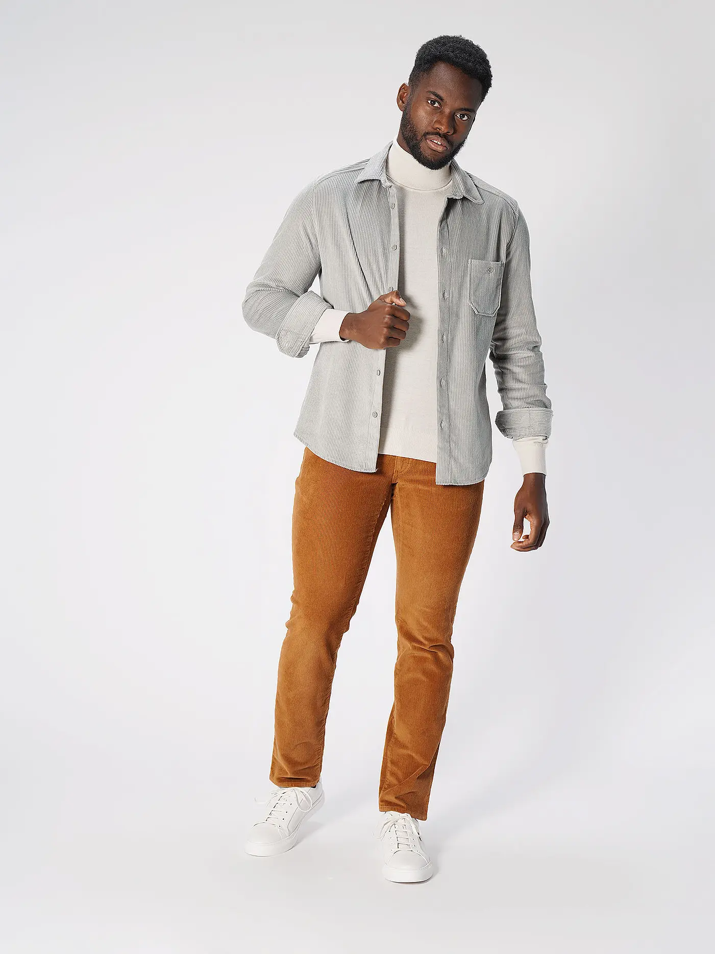 DRYKORN | Cordhemd - Overshirt LAREMTO | grau