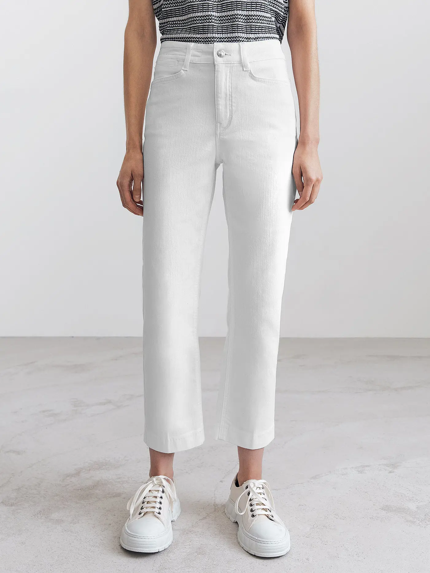 DRYKORN | Jeans Straight Fit 7/8 SPEEK  | weiss