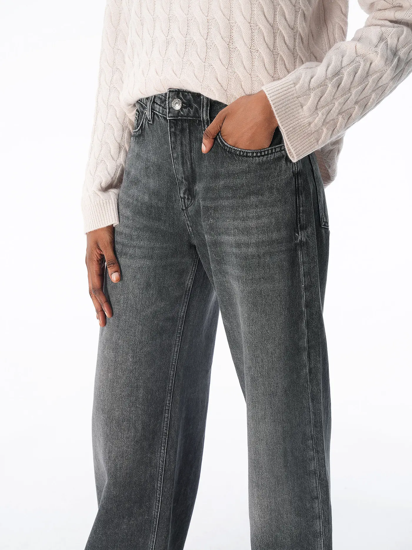 DRYKORN | Jeans wide leg MEDLEY 1  | grau