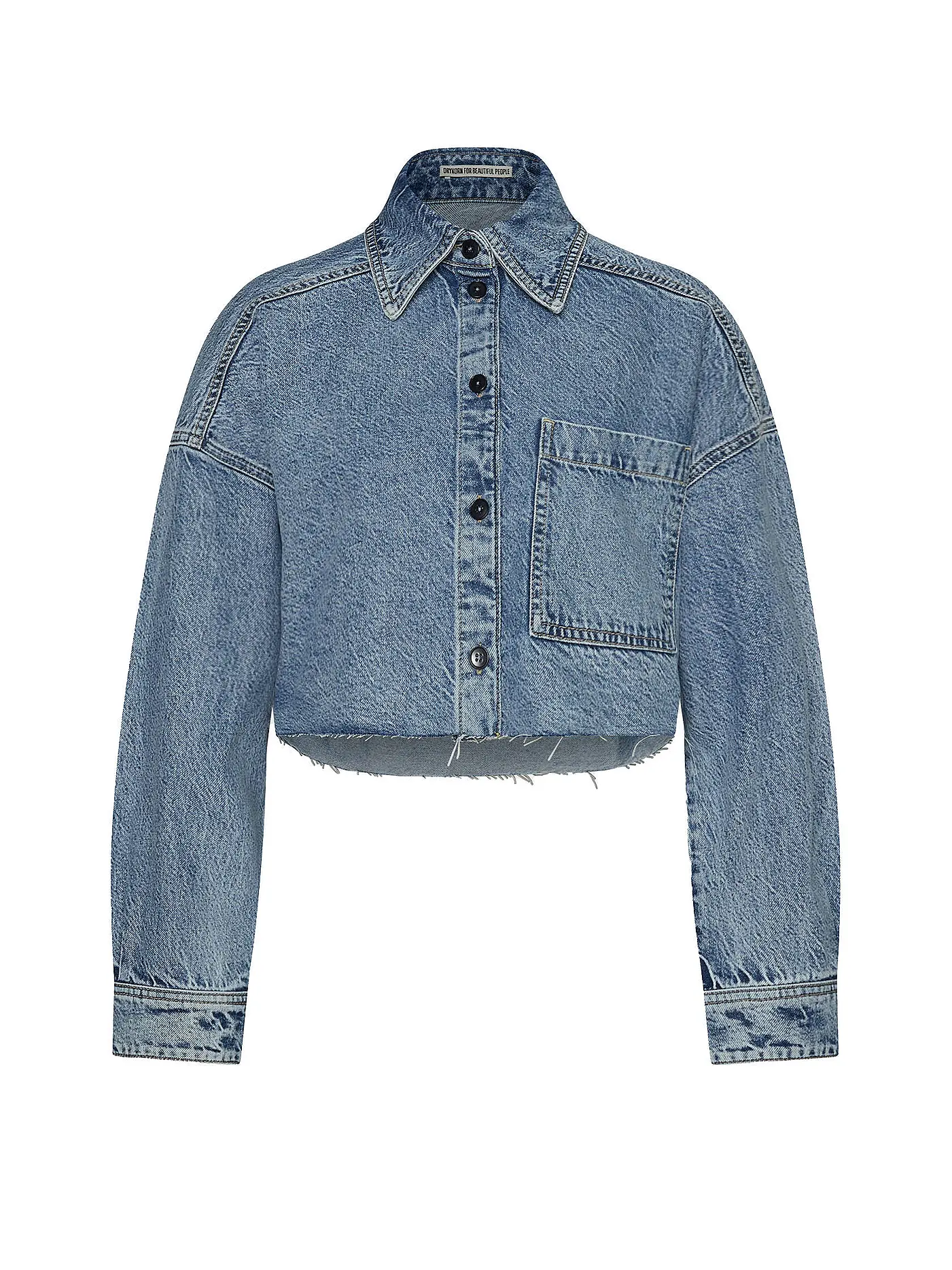 DRYKORN | Jeansjacke Cropped Fit DANU | hellblau
