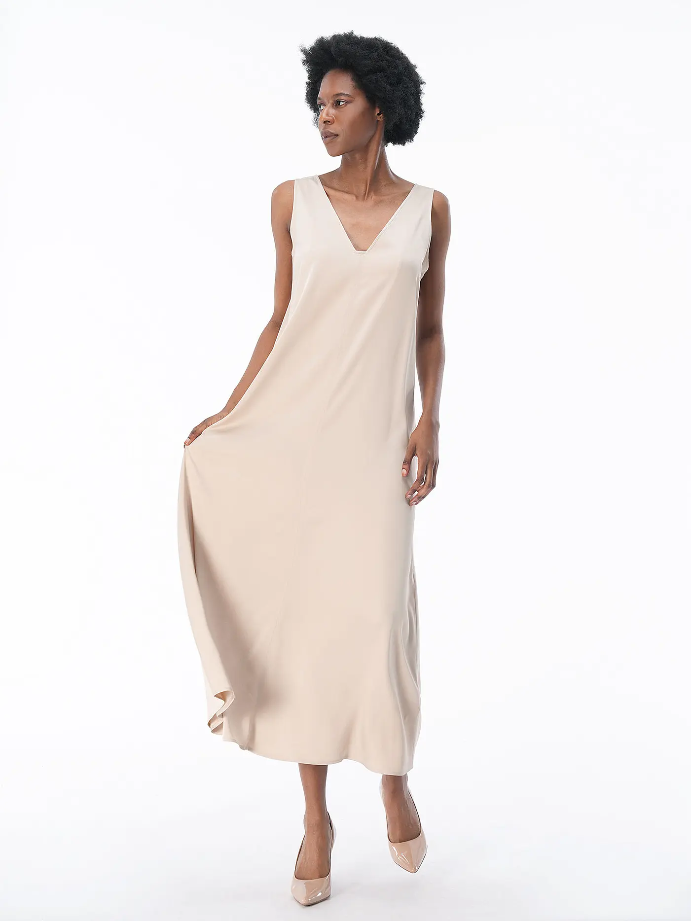DRYKORN | Maxikleid MAEVA | beige